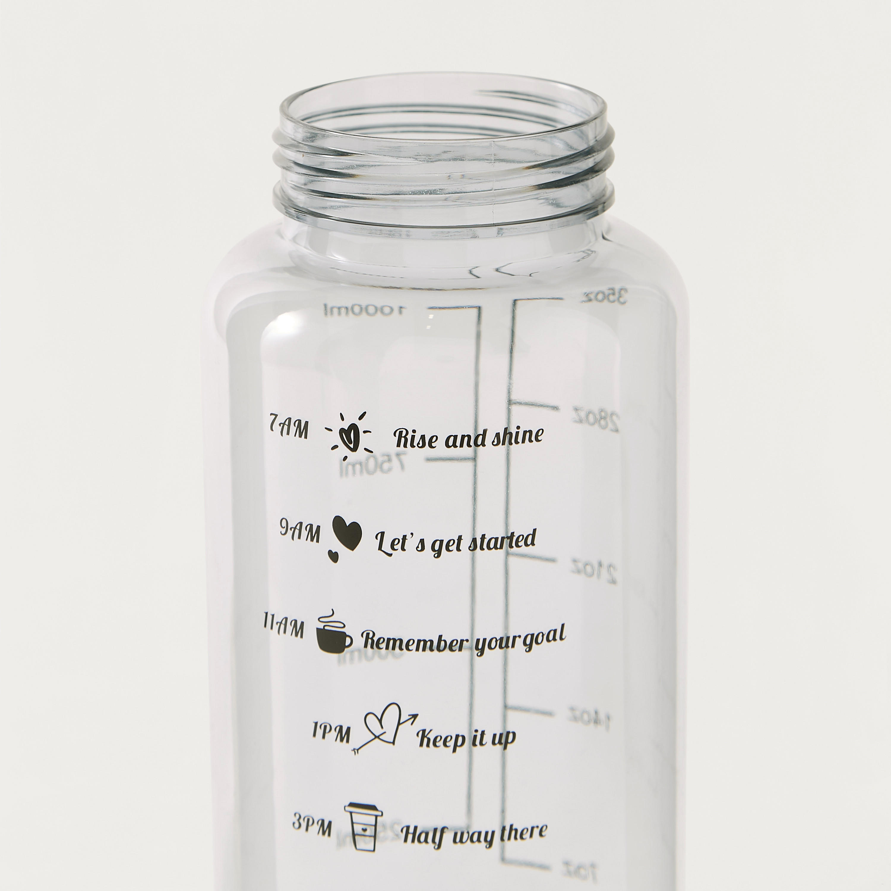 قارورة مياه بجدار فردي وقشة وطبعات وعلامات للوقت - 1 لتر-school-waterbottles-image-5