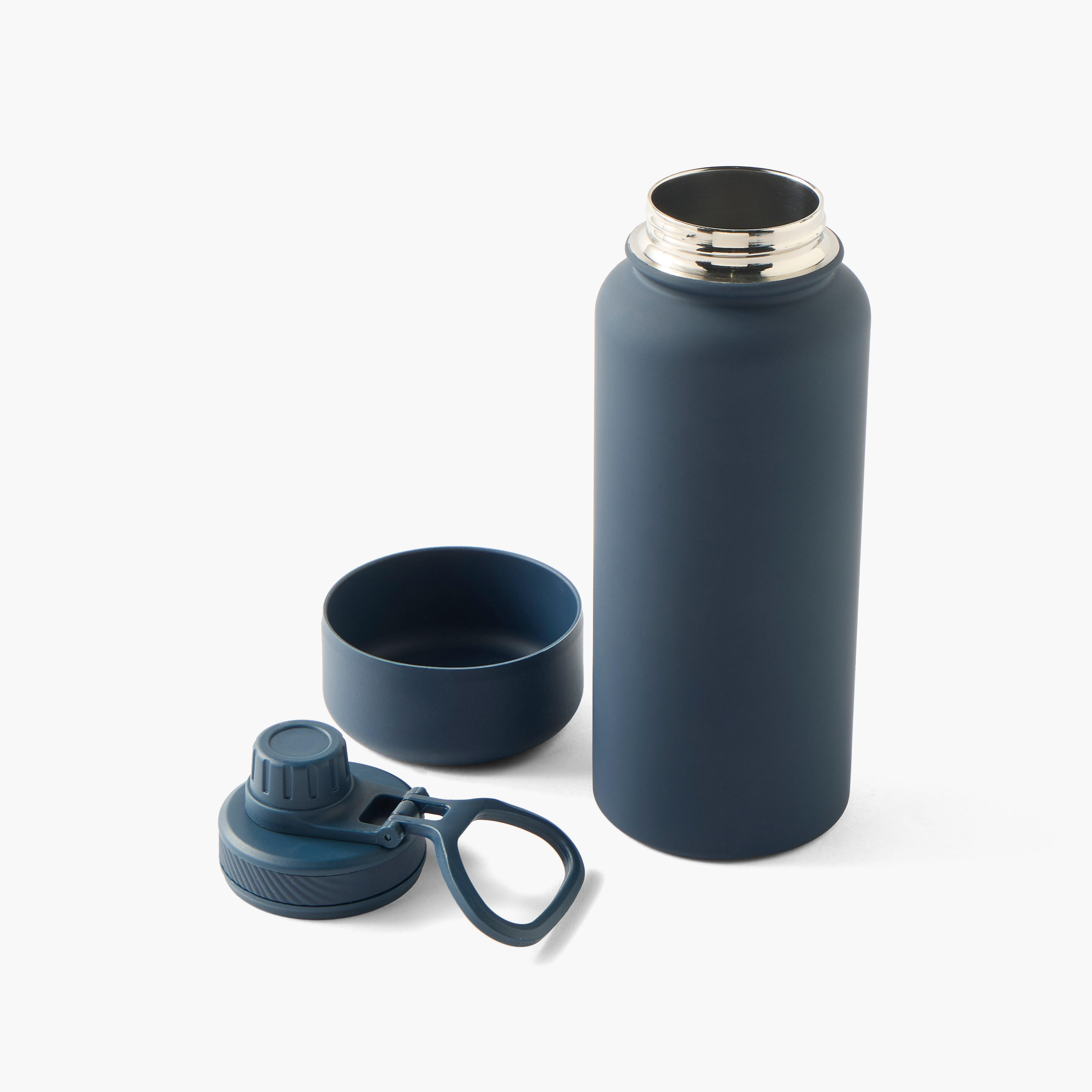 Solid Double Wall Stainless Steel Water Bottle - 1 L-school-waterbottles-image-2