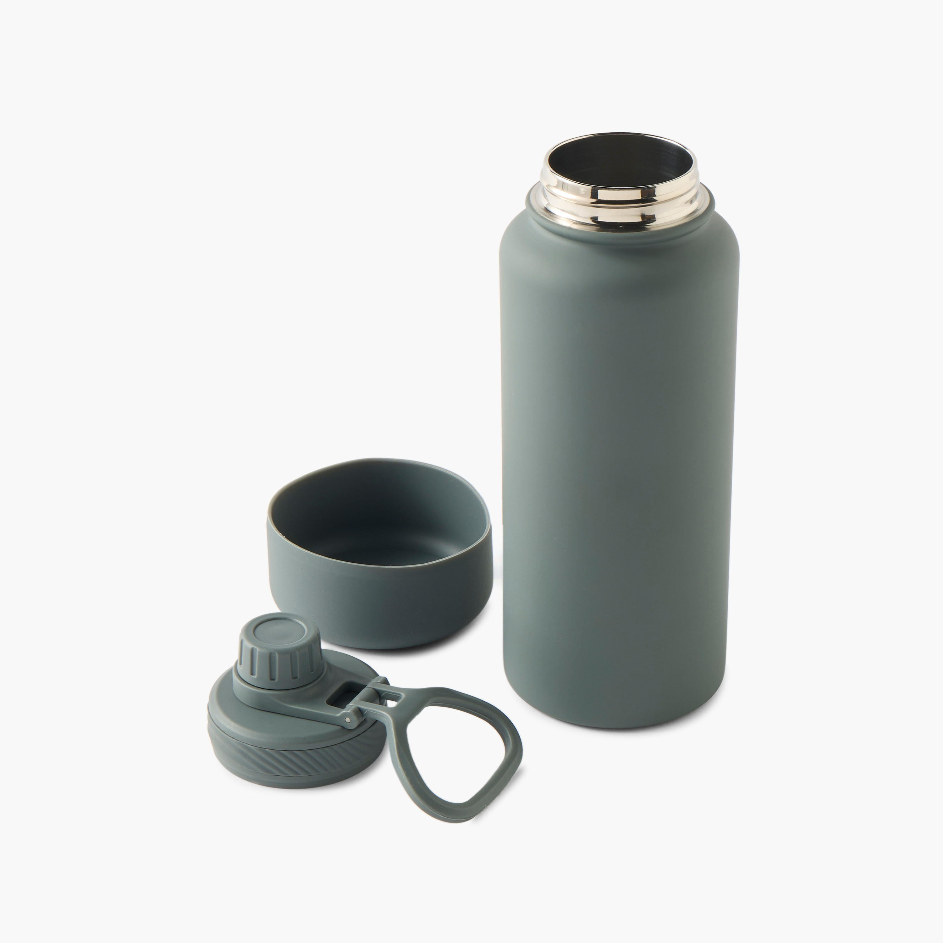 Solid Stainless Steel Sipper Water Bottle - 1 L-school-waterbottles-image-2