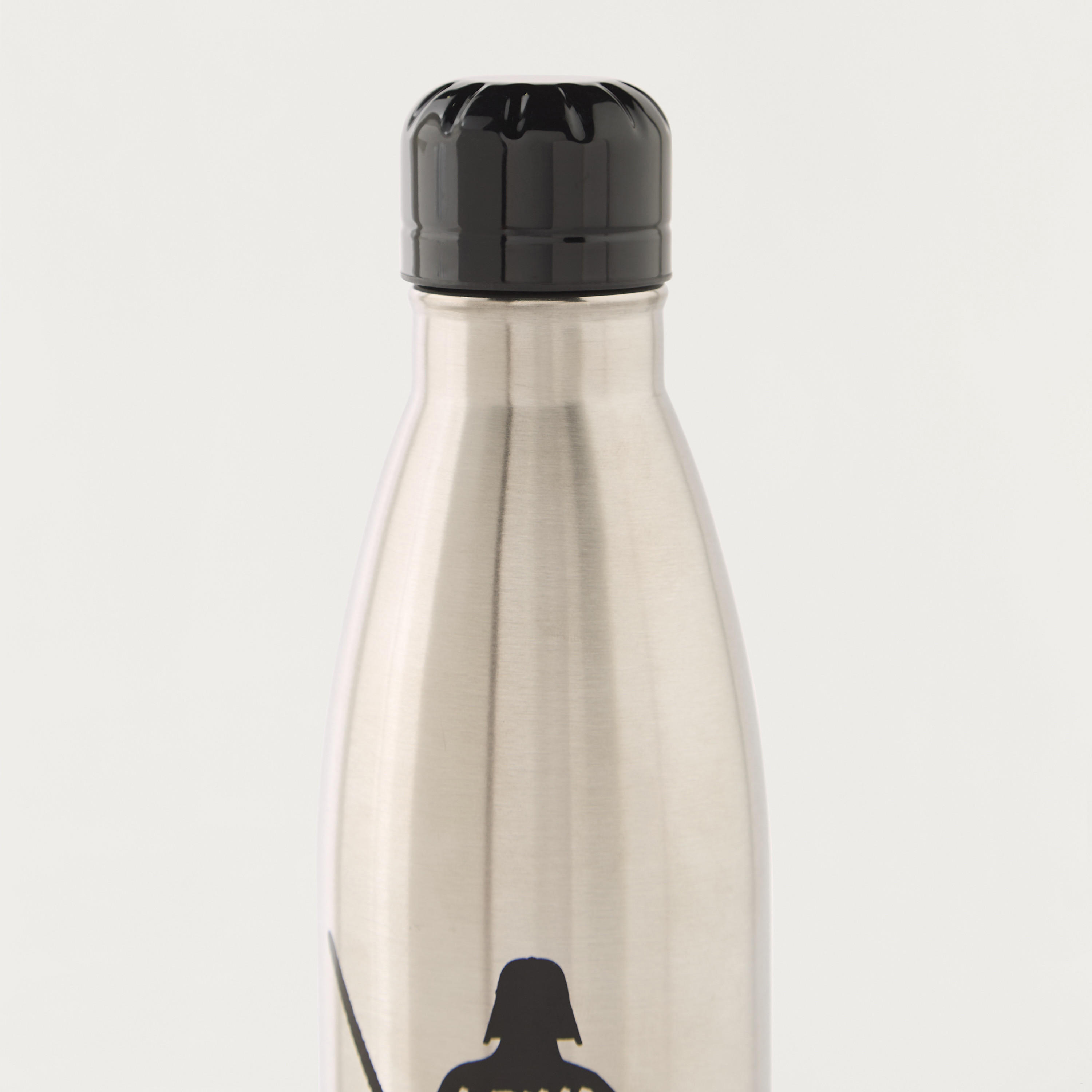 Slogan Print Stainless Steel Water Bottle with Screw Lid-school-waterbottles-image-3