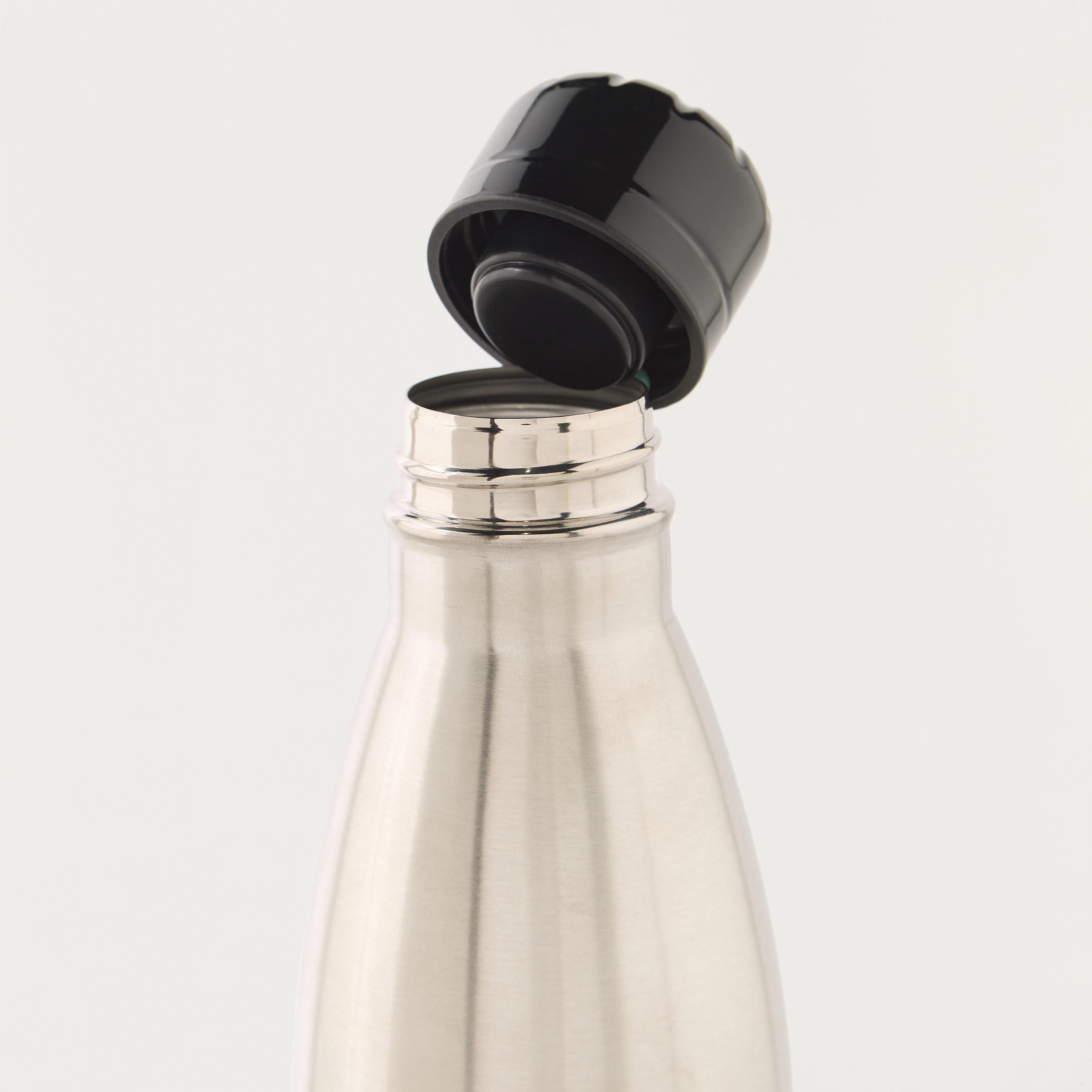 Slogan Print Stainless Steel Water Bottle with Screw Lid-school-waterbottles-image-5