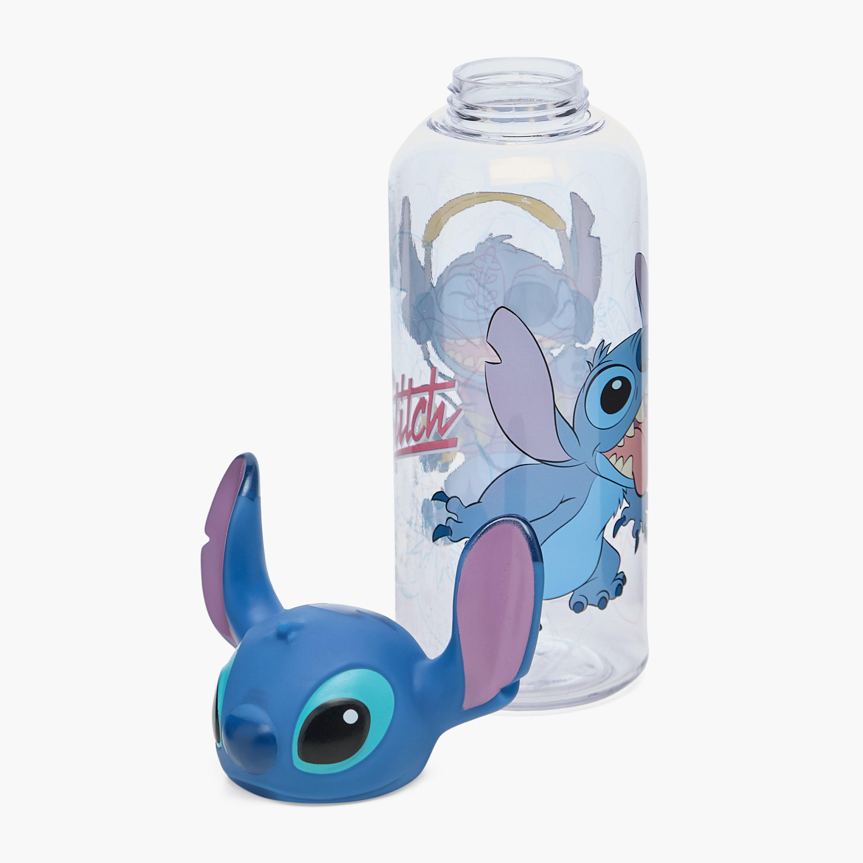 Stitch Print Water Bottle with Screw Lid-school-waterbottles-image-2