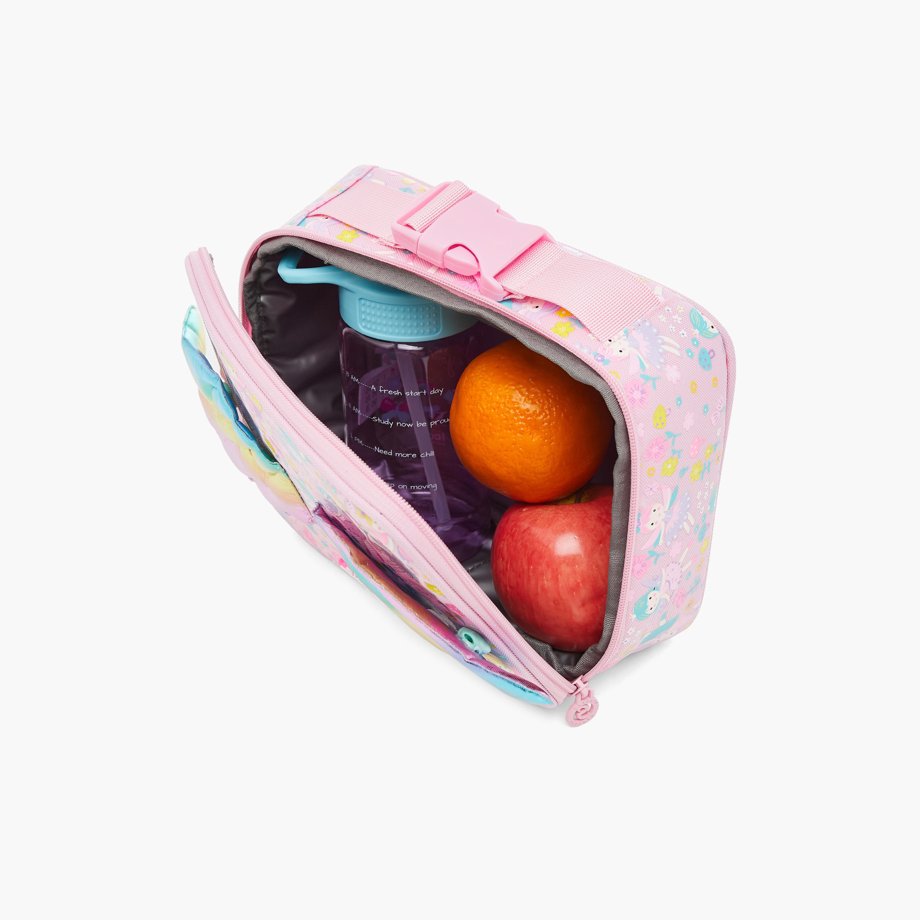 Skylar Fairy Print Lunch Bag with Wing Applique and Zip Closure-school-lunchessentials-lunchbags-image-7
