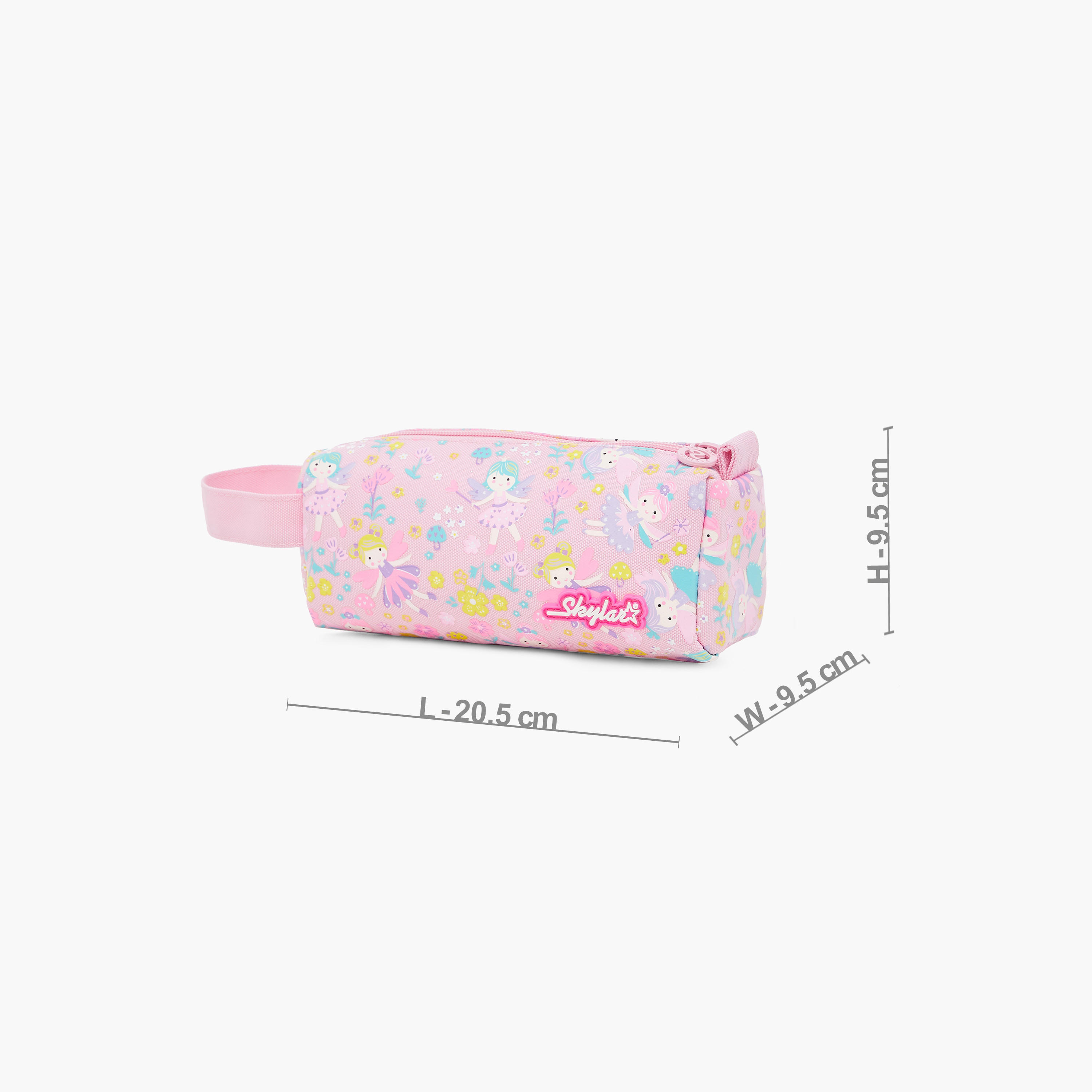 Skylar All-Over Fairy Print Pencil Pouch with Zip Closure-school-stationery-pencilcases-image-2
