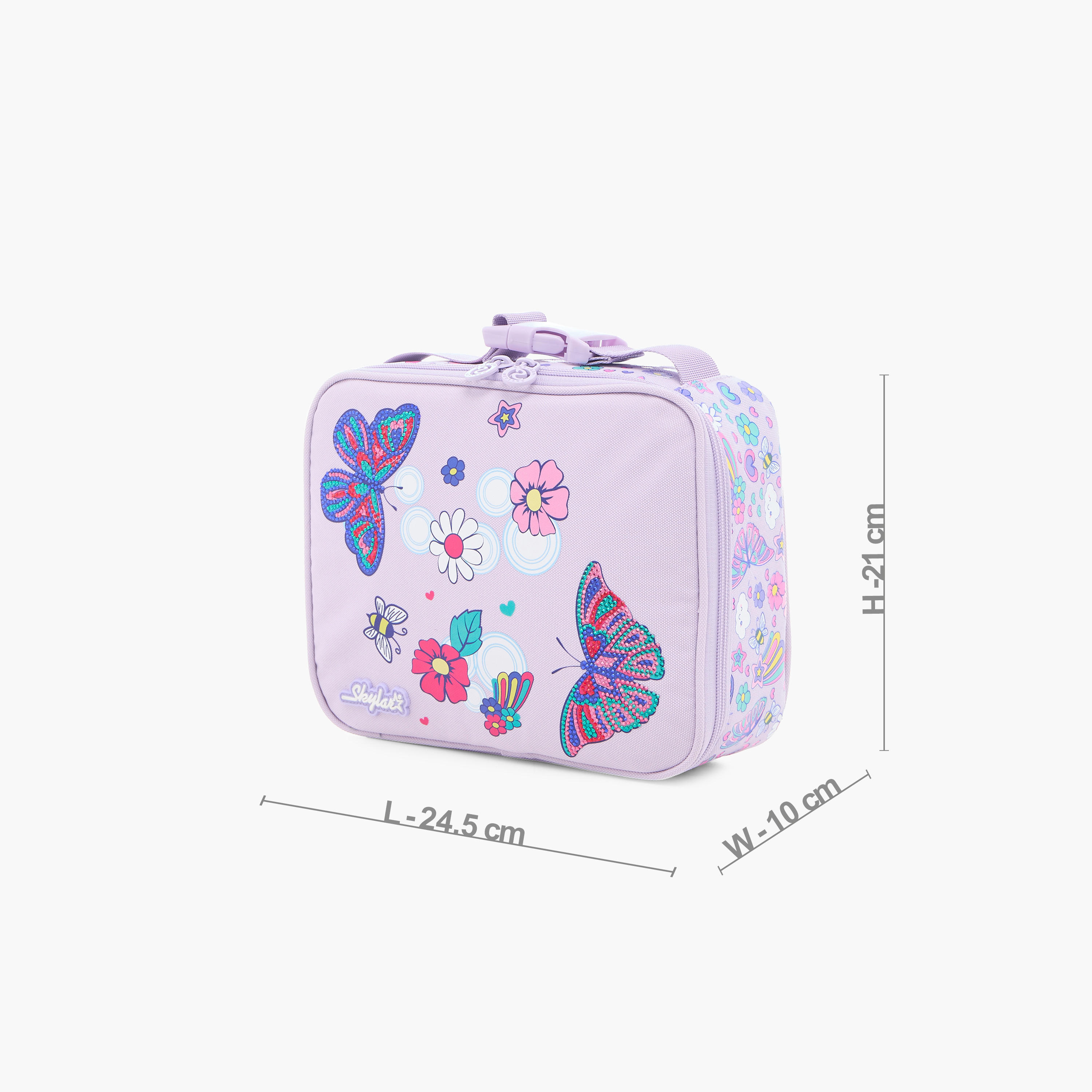 شنطة غداء بحزام بإبزيم وسحاب إغلاق وطبعات من سكايلر-school-lunchessentials-lunchbags-image-2