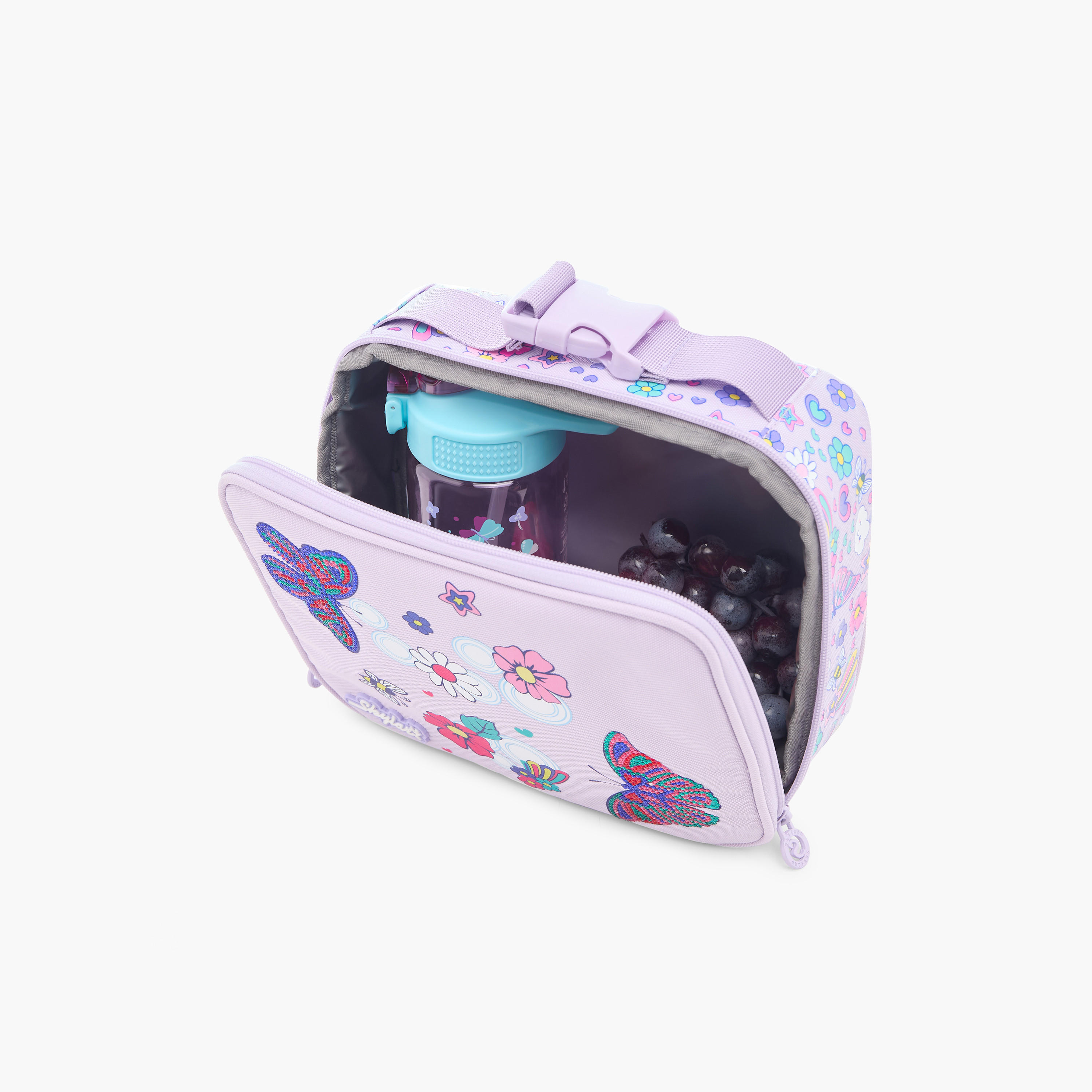 Skylar Printed Lunch Bag with Buckle Strap and Zip Closure-school-lunchessentials-lunchbags-image-5