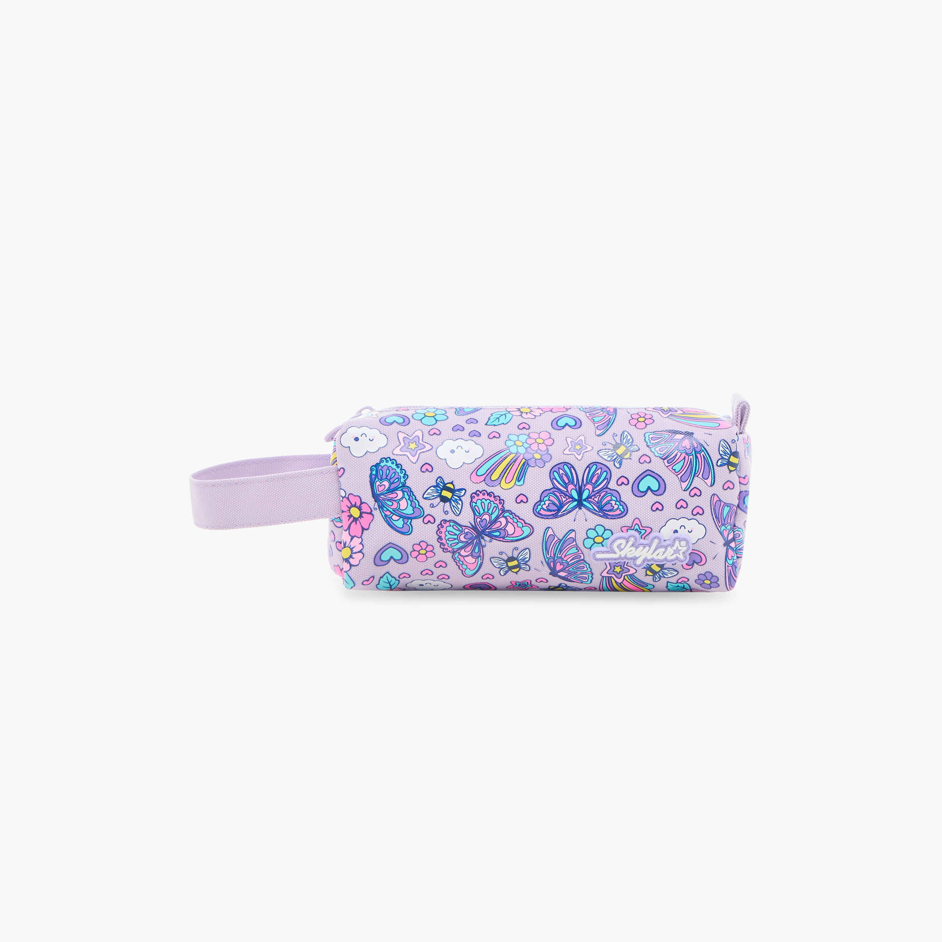 Skylar All-Over Print Pencil Pouch with Zip Closure-school-stationery-pencilcases-image-1