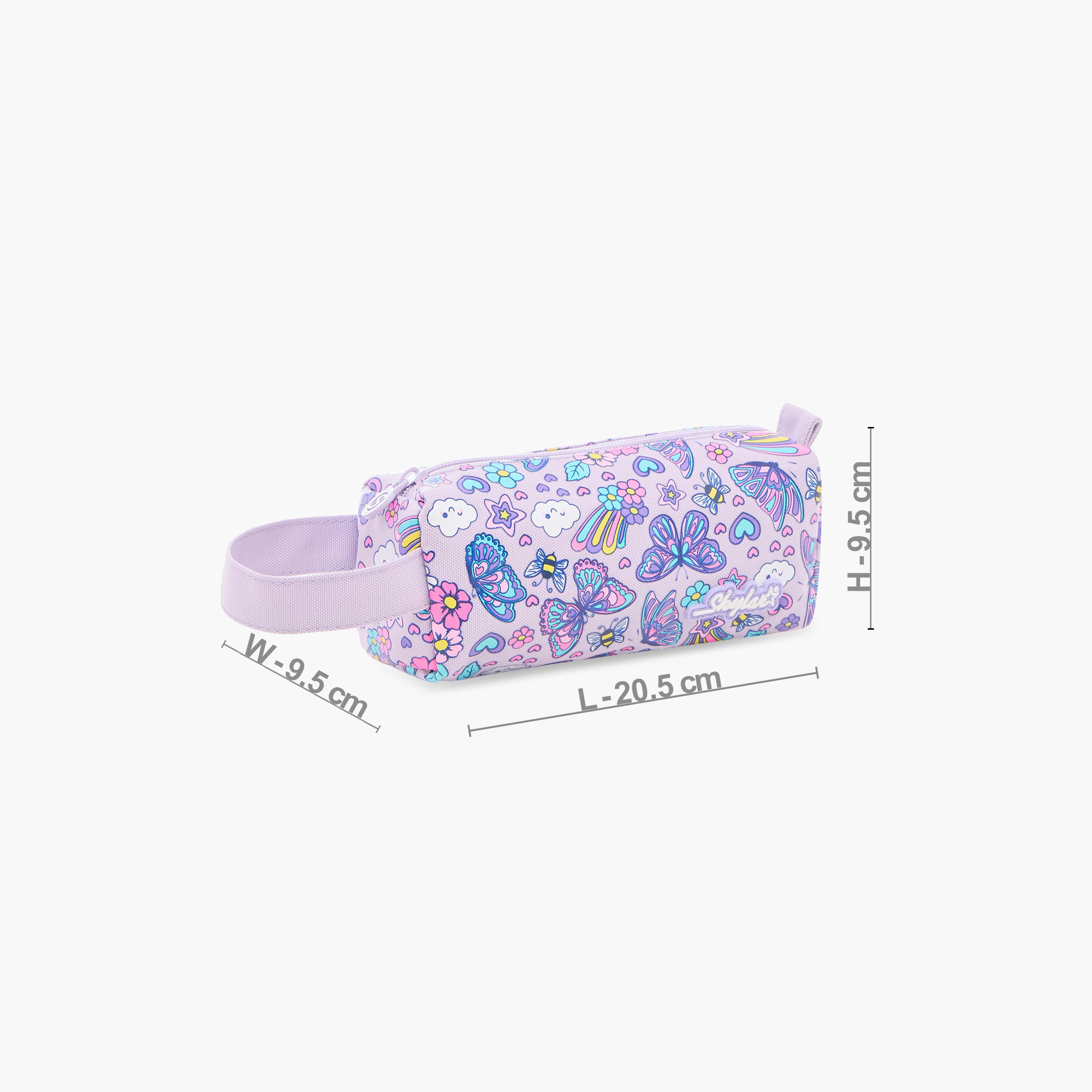 Skylar All-Over Print Pencil Pouch with Zip Closure-school-stationery-pencilcases-image-2