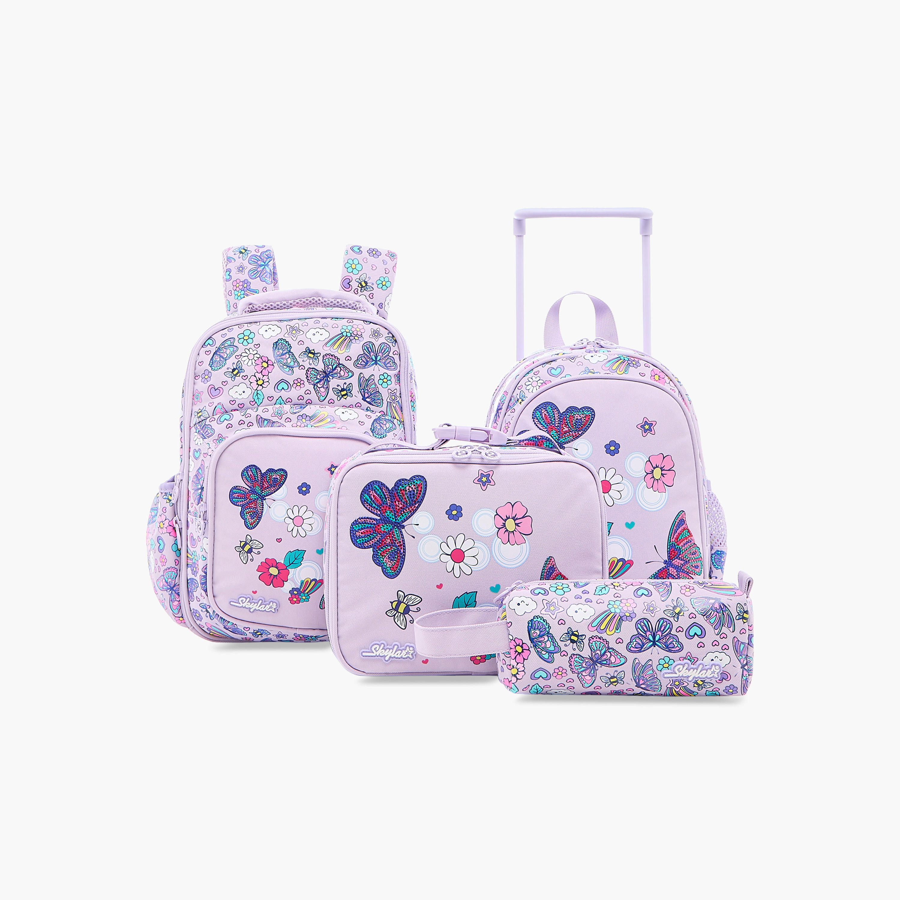 Skylar All-Over Print Pencil Pouch with Zip Closure-school-stationery-pencilcases-image-9