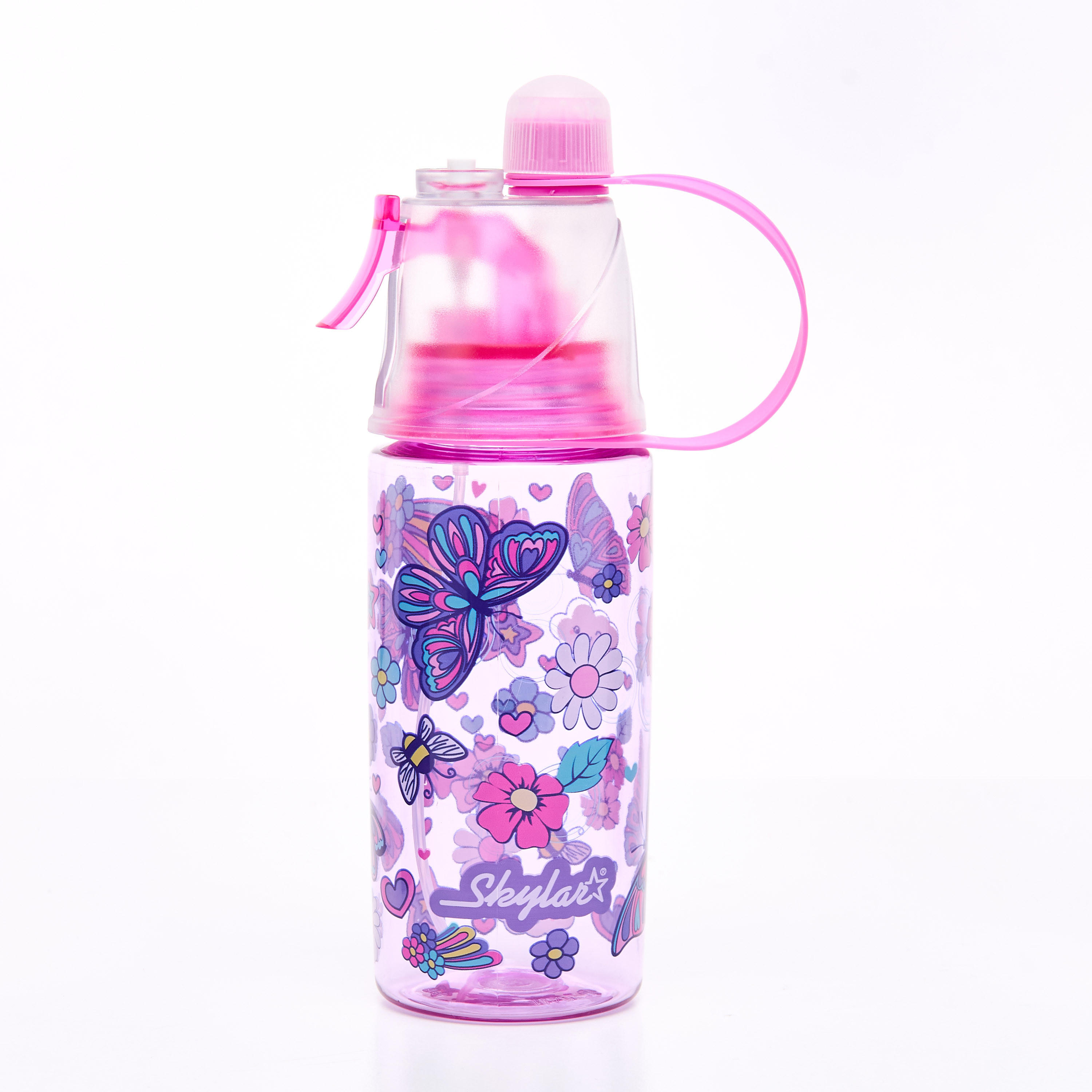 Skylar Graphic Print Sipper Water Bottle - 400 ml-school-waterbottles-image-1