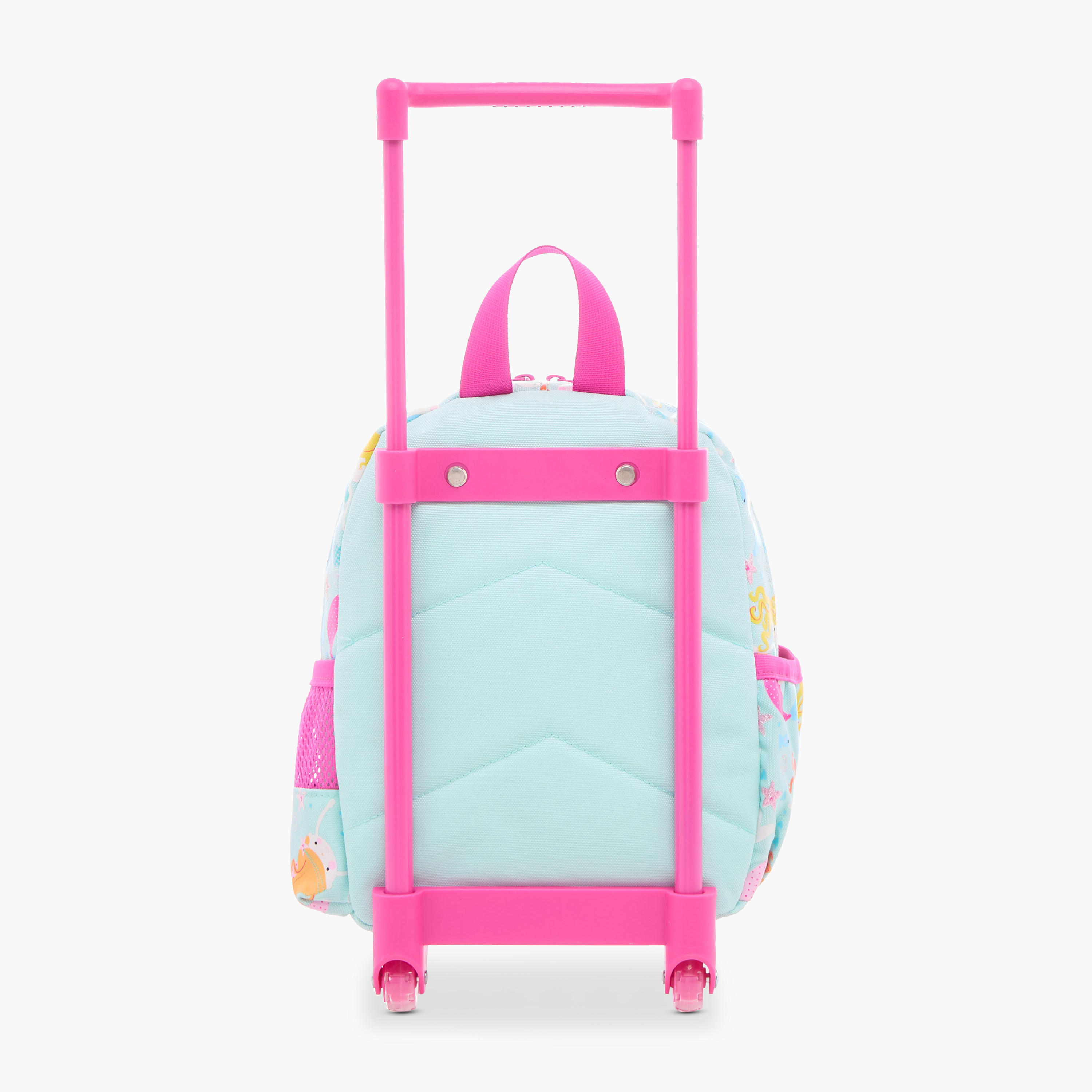 Skylar Mermaid Print 10-inch Trolley Bag with Retractable Handle - 24x13x27 cms-school-bagsandbackpacks-trolleybags-image-5