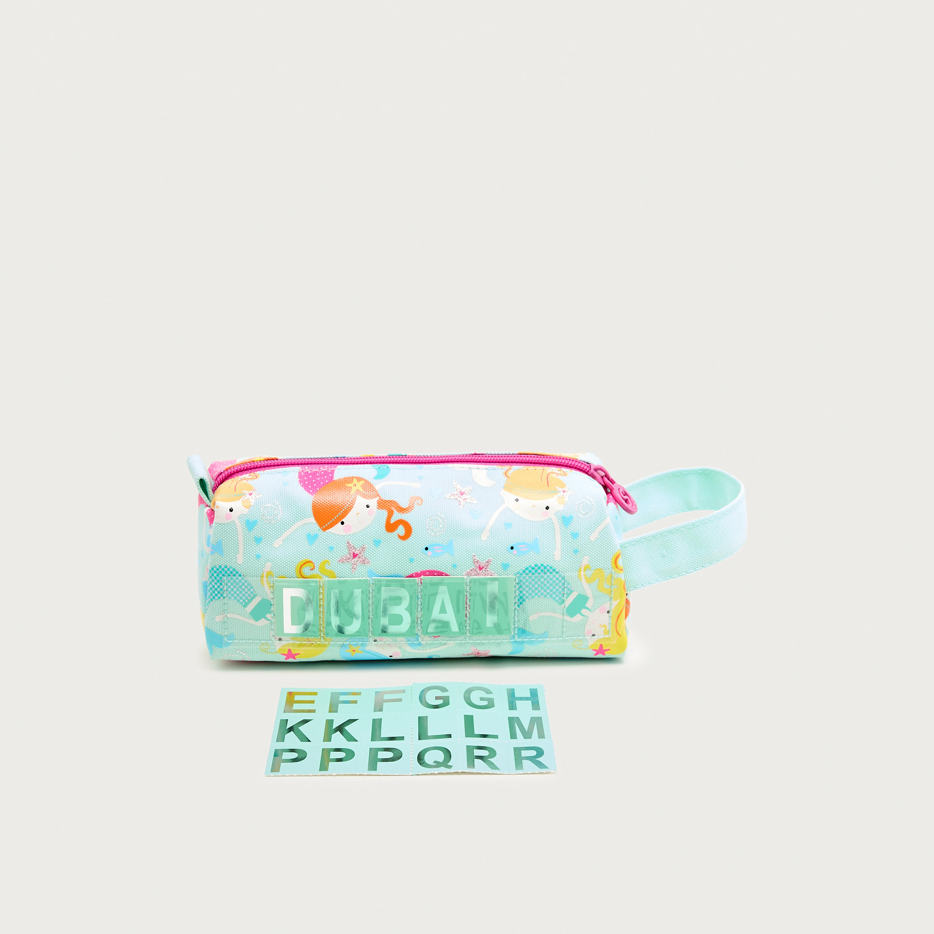 Skylar Mermaid Print Pencil Pouch with Sticker-school-stationery-pencilcases-image-3