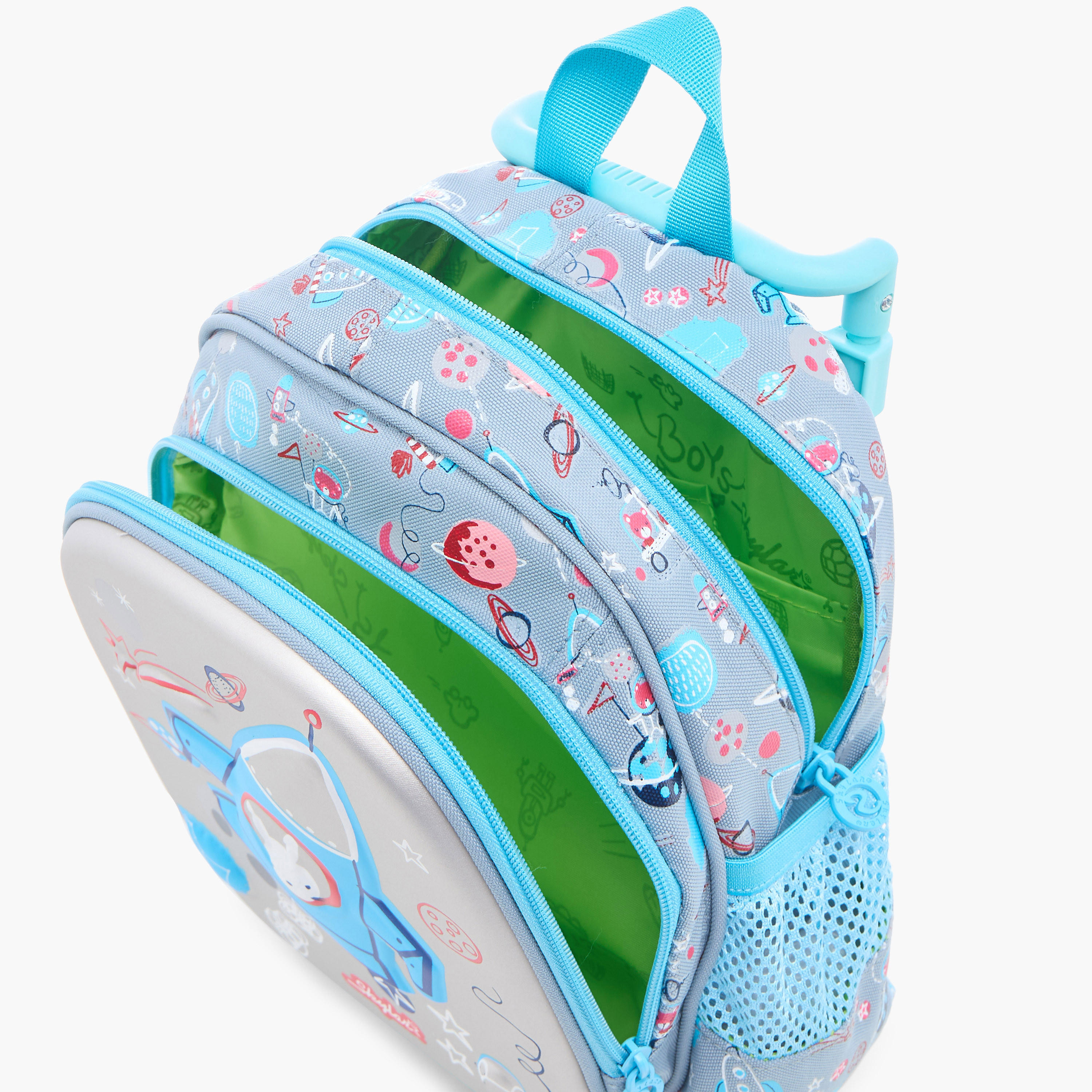 Skylar Space Print 10-inch Trolley Bag with Retractable Handle - 24x13x27 cms-school-bagsandbackpacks-trolleybags-image-11