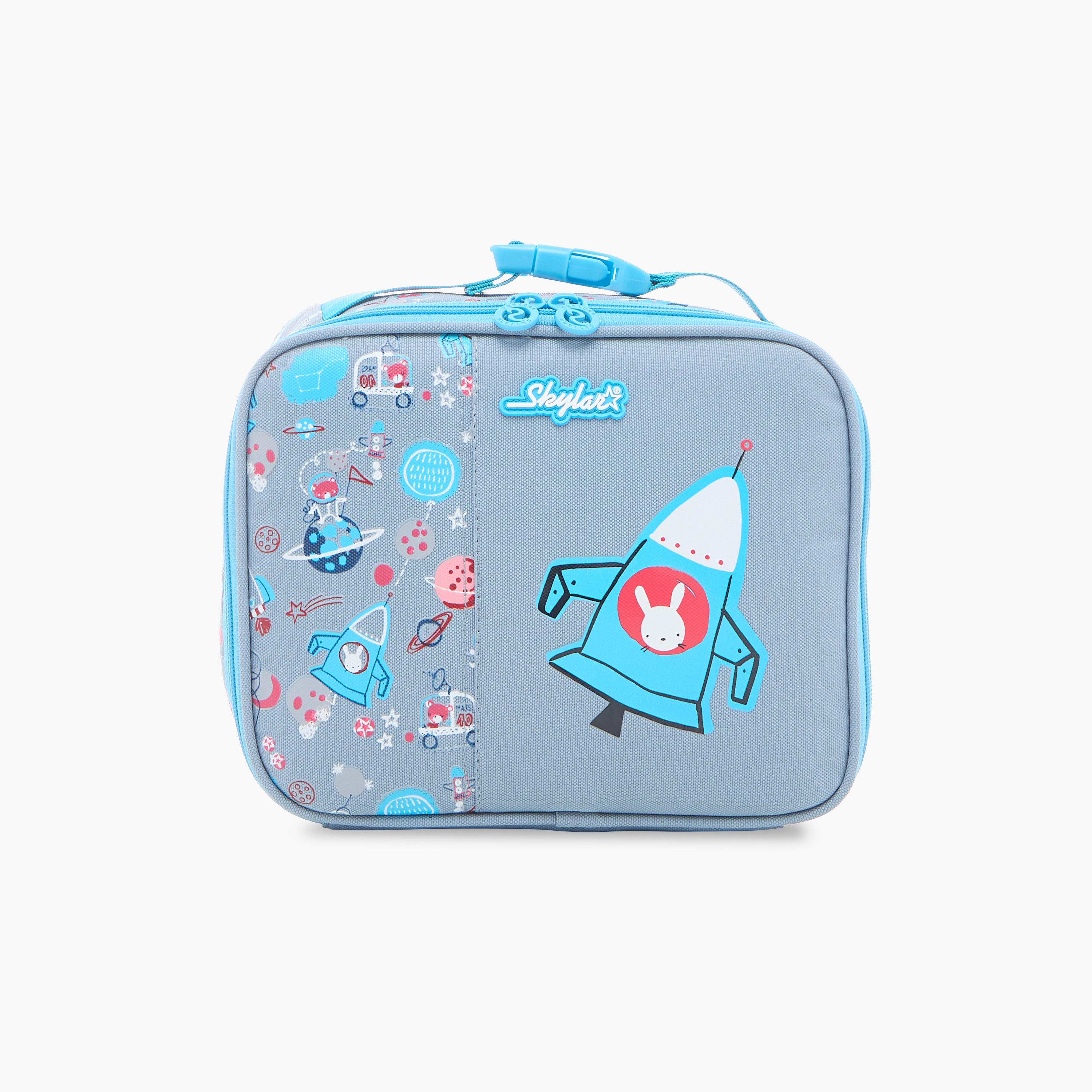 Skylar Printed Lunch Bag with Zip Closure and Top Handle-school-lunchessentials-lunchbags-image-1