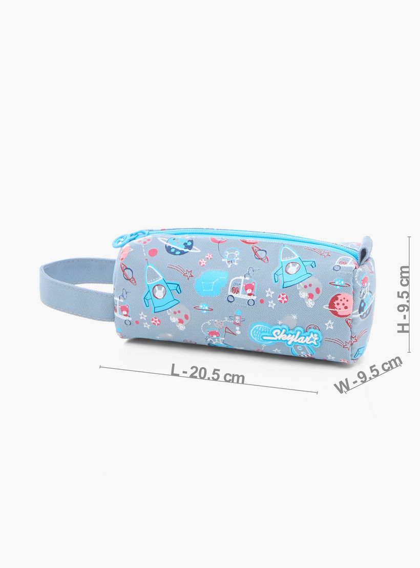 مقلمة بطبعات فضاء وسحاب إغلاق وفتحة ملصق من سكايلر-school-stationery-pencilcases-image-2