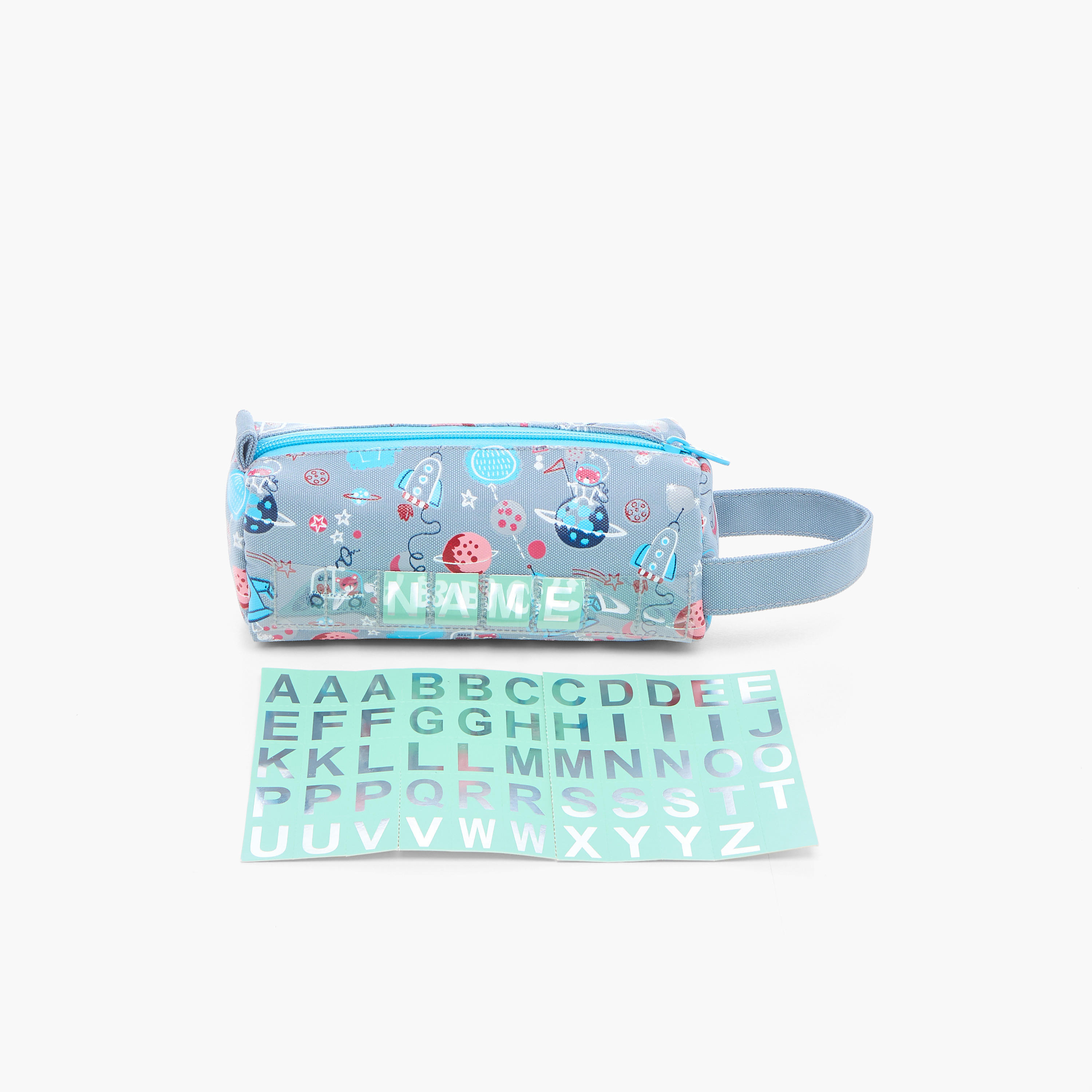 مقلمة بطبعات فضاء وسحاب إغلاق وفتحة ملصق من سكايلر-school-stationery-pencilcases-image-3