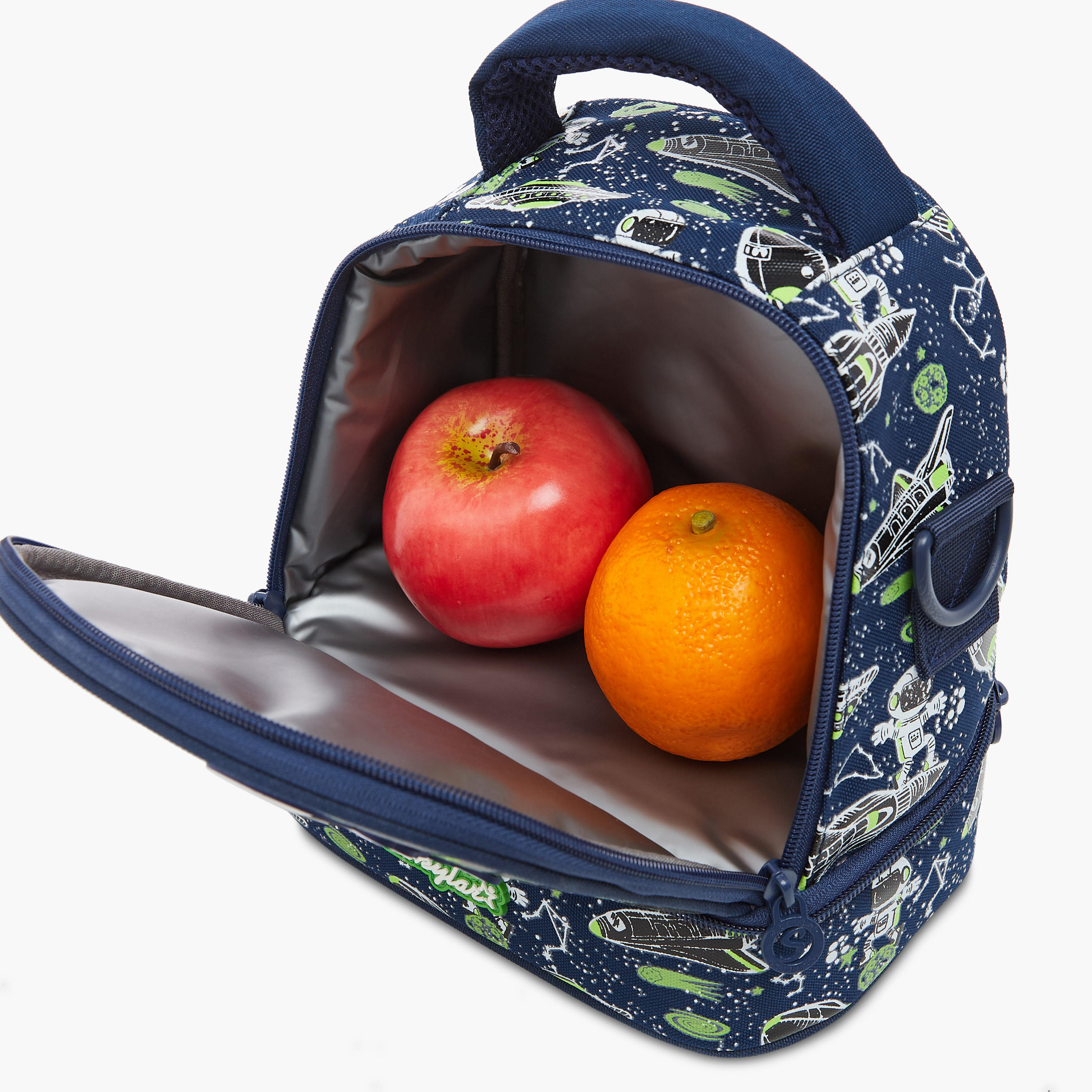 Skylar Glow in the Dark Space Print Lunch Bag with Zip Closure-school-lunchessentials-lunchbags-image-5