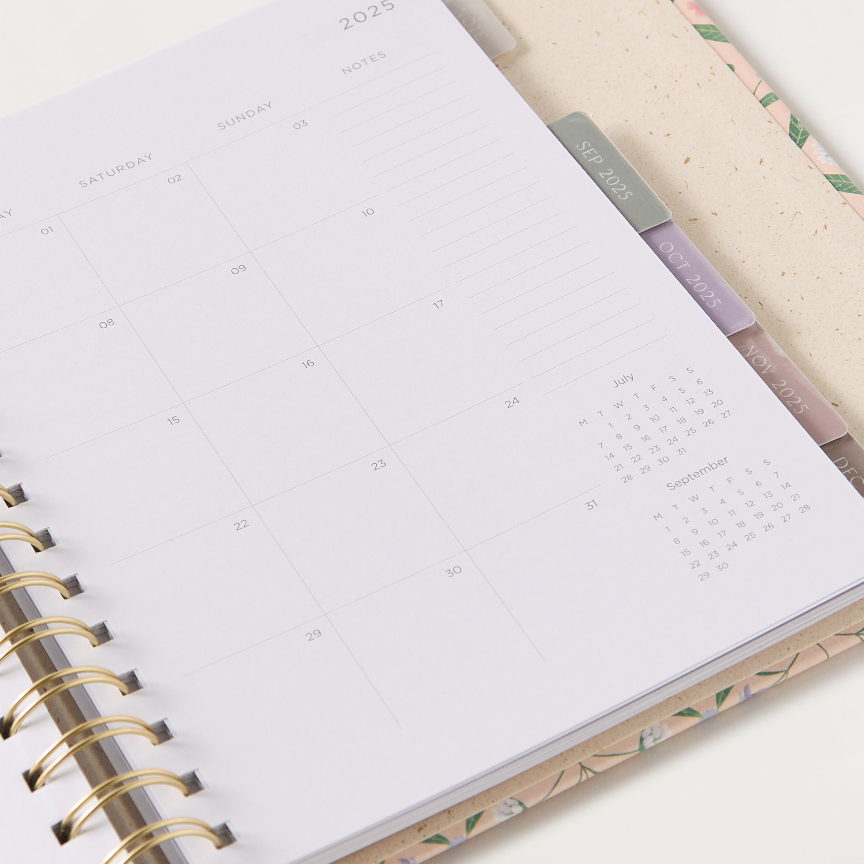 Printed Spiral Bound Hard Cover Monthly Planner-school-stationery-planners-image-6