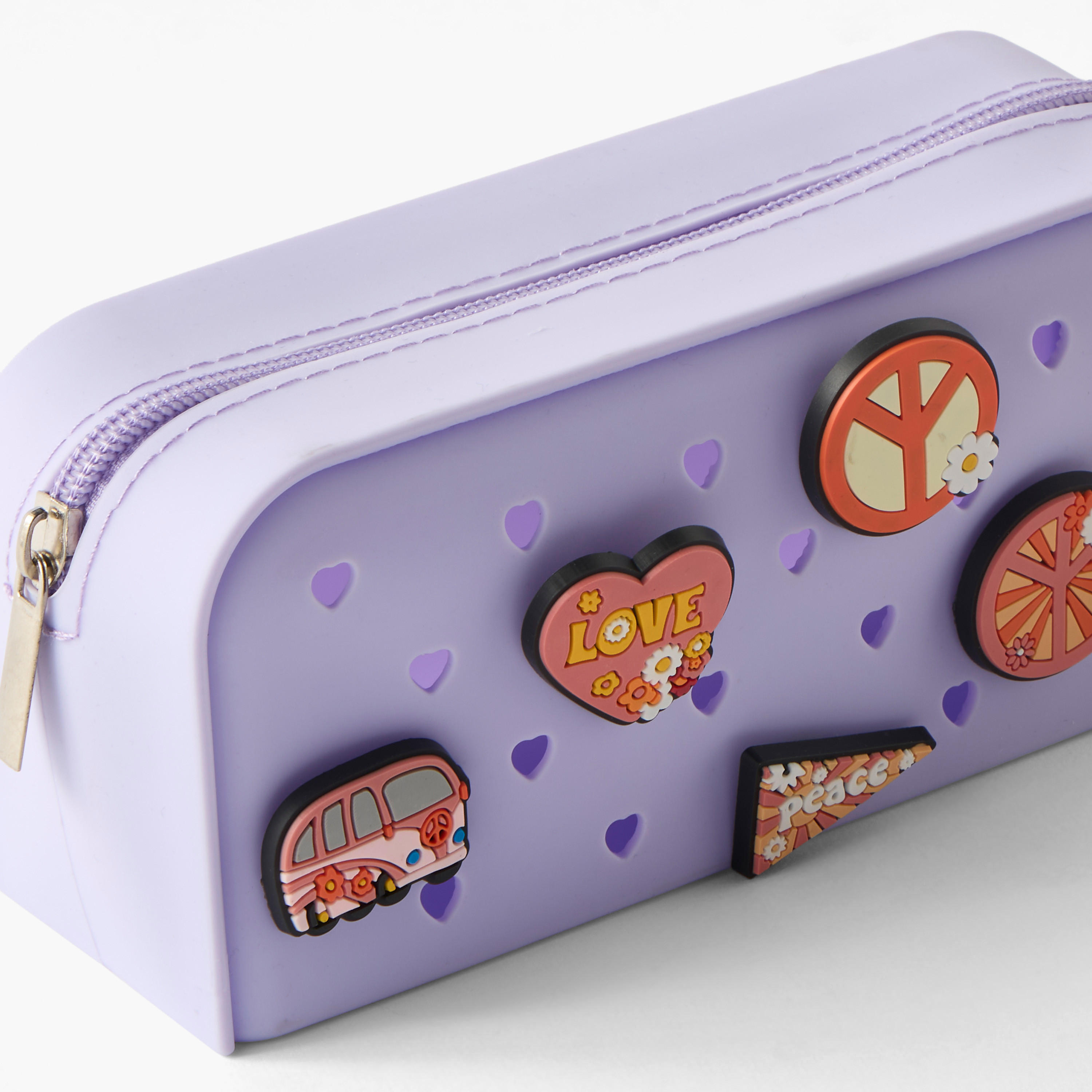 مقلمة بسحاب إغلاق وتزيينات-school-stationery-pencilcases-image-3