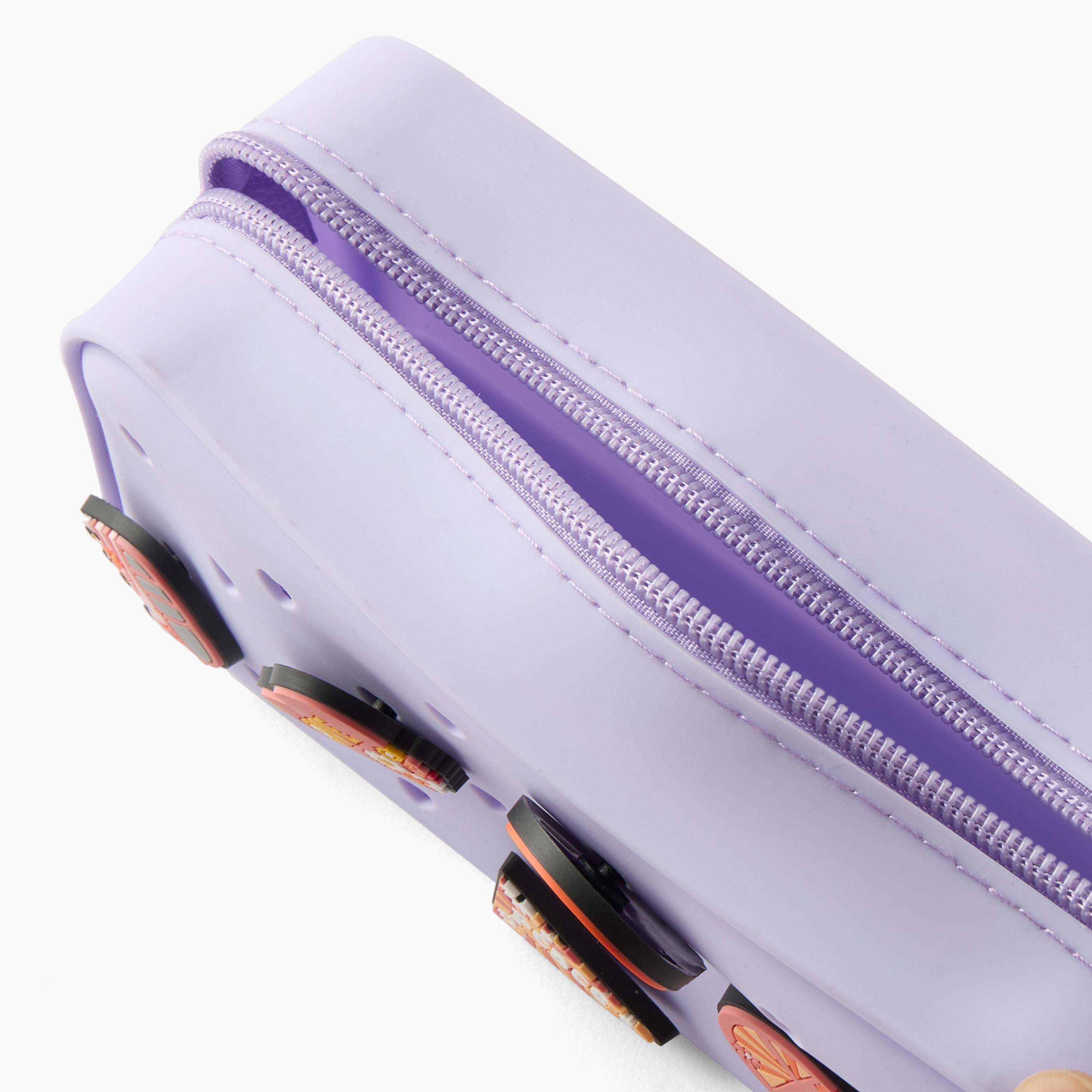 Applique Detail Pencil Case with Zip Closure-school-stationery-pencilcases-image-4