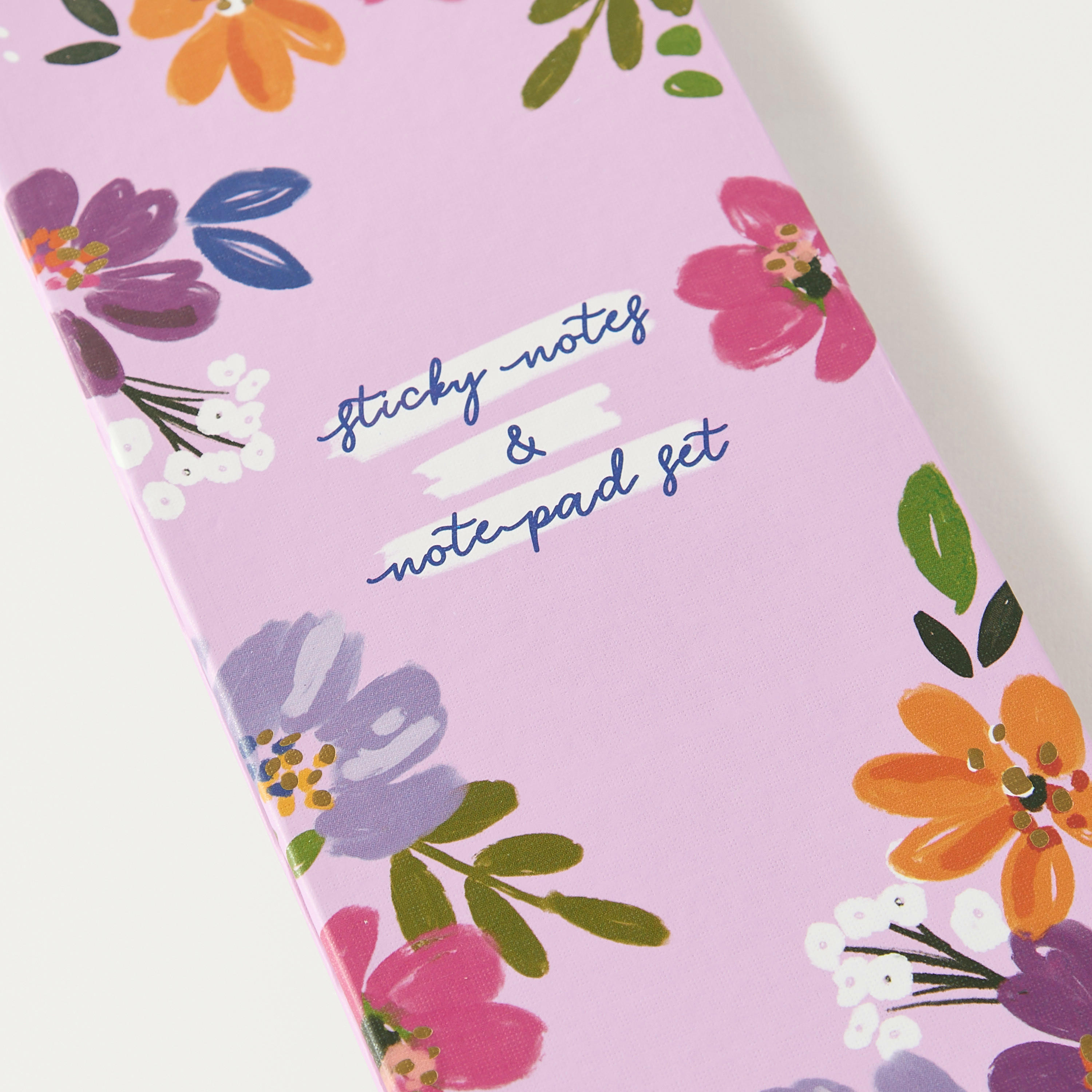 Floral Print Notepad with Stickers-school-stationery-notebooks-image-4