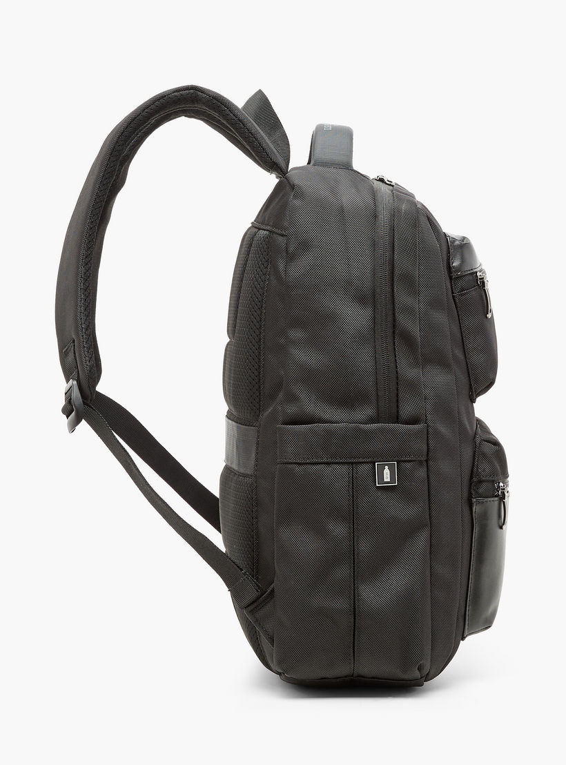 شنطة ظهر سادة بسحّاب إغلاق وحمّالات قابلة للتعديل من يو اس بولو أسن - 30x16x43 سم-men-bags-image-3