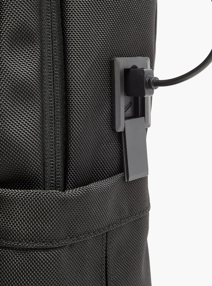 شنطة ظهر سادة بسحّاب إغلاق وحمّالات قابلة للتعديل من يو اس بولو أسن - 30x16x43 سم-men-bags-image-7