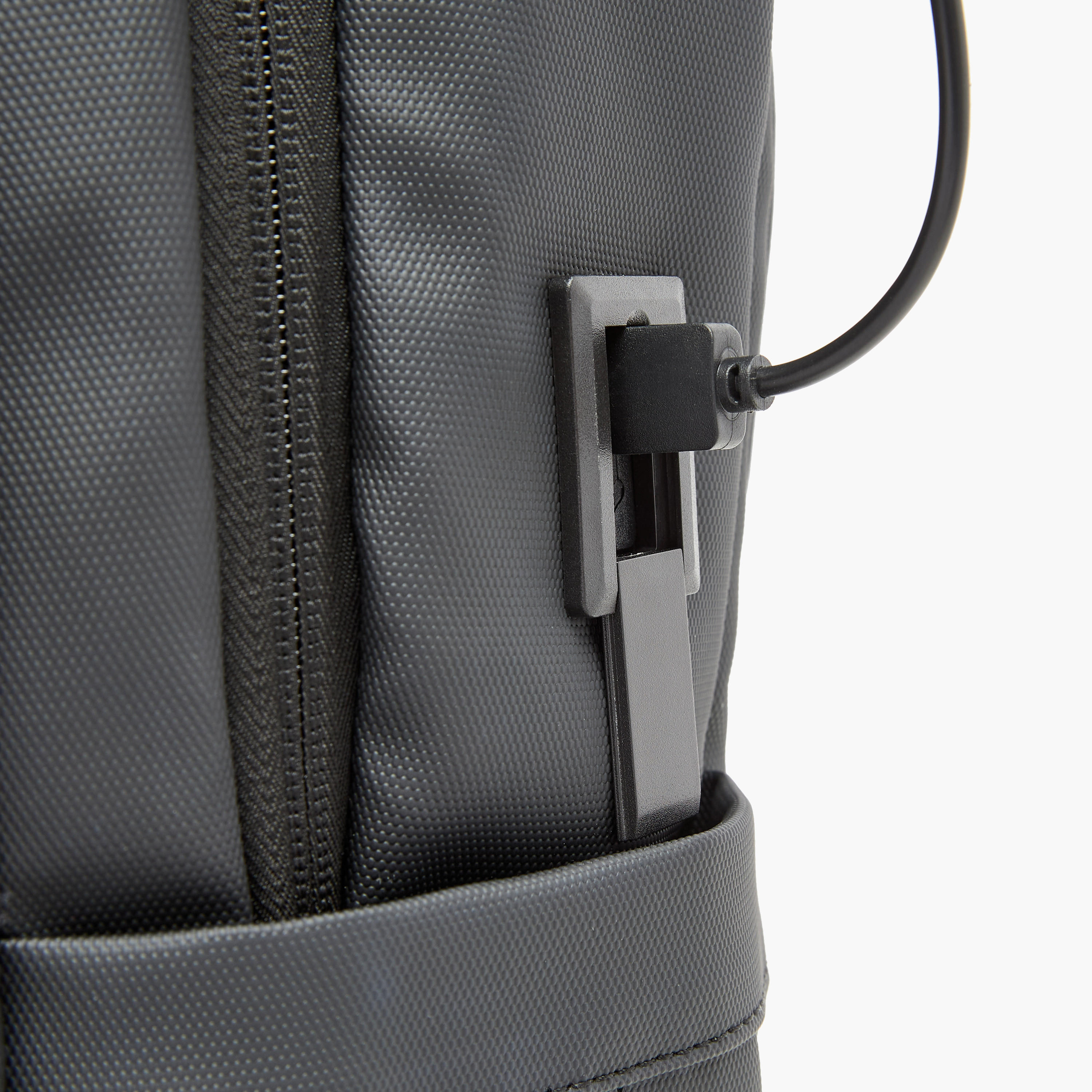 US POLO ASSN. Logo Print Laptop Backpack with Zip Closure - 30x15x43 cm-men-bags-image-8