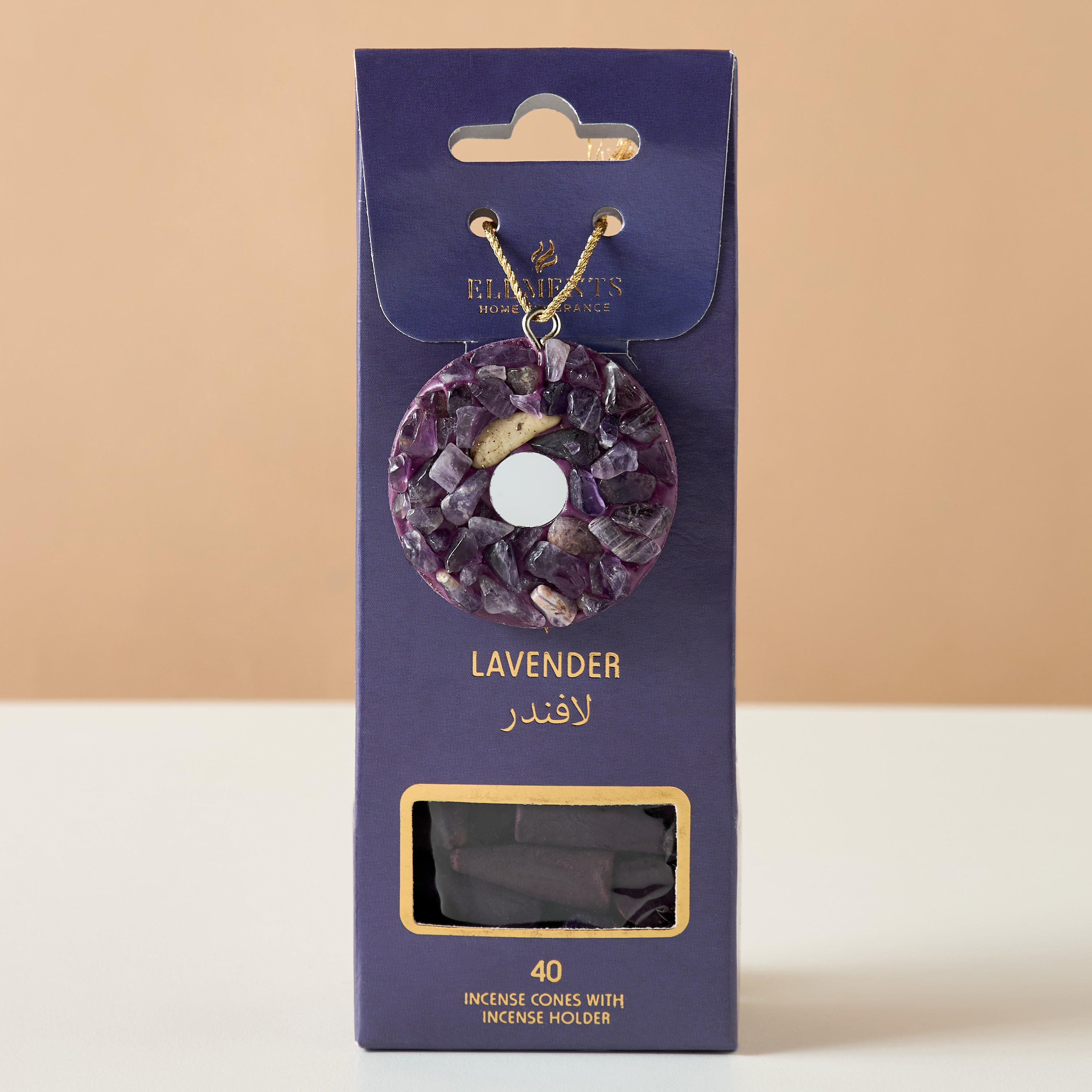 Elements Lavender Incense Cone with Holder - Set of 40-household-homefragrance-potpourri-image-2