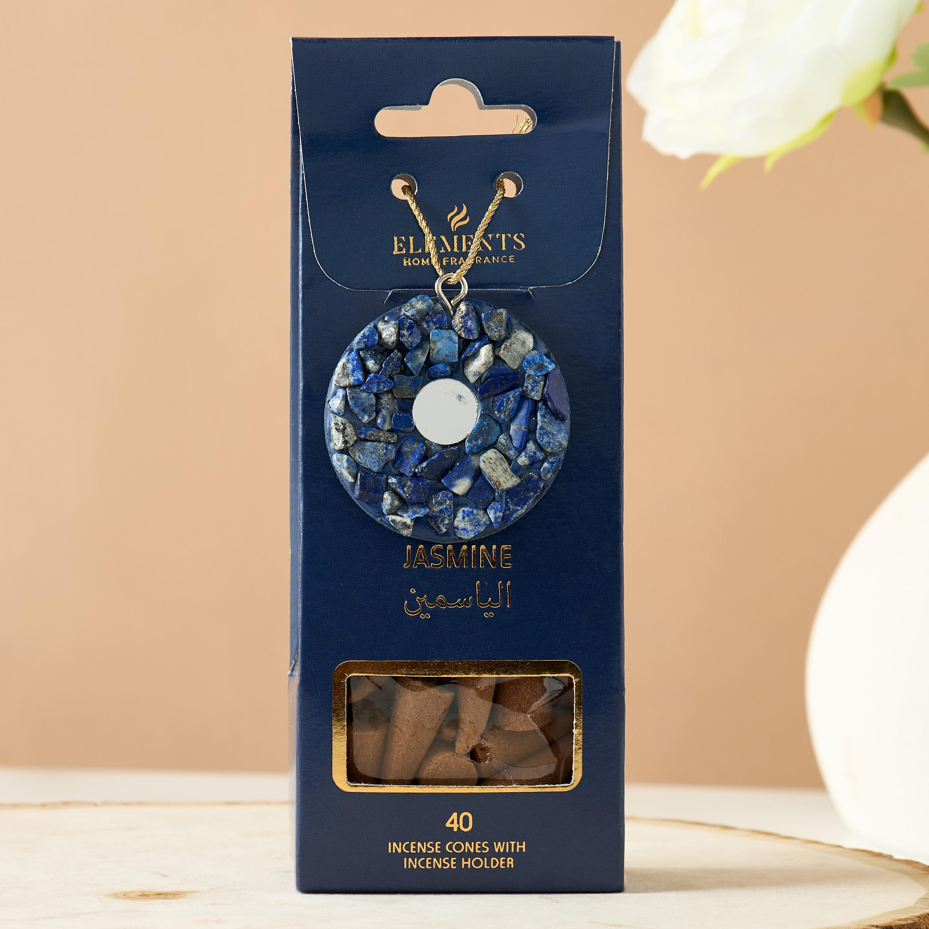 Elements Lavender Incense Cone with Holder - Set of 40-household-homefragrance-potpourri-image-1