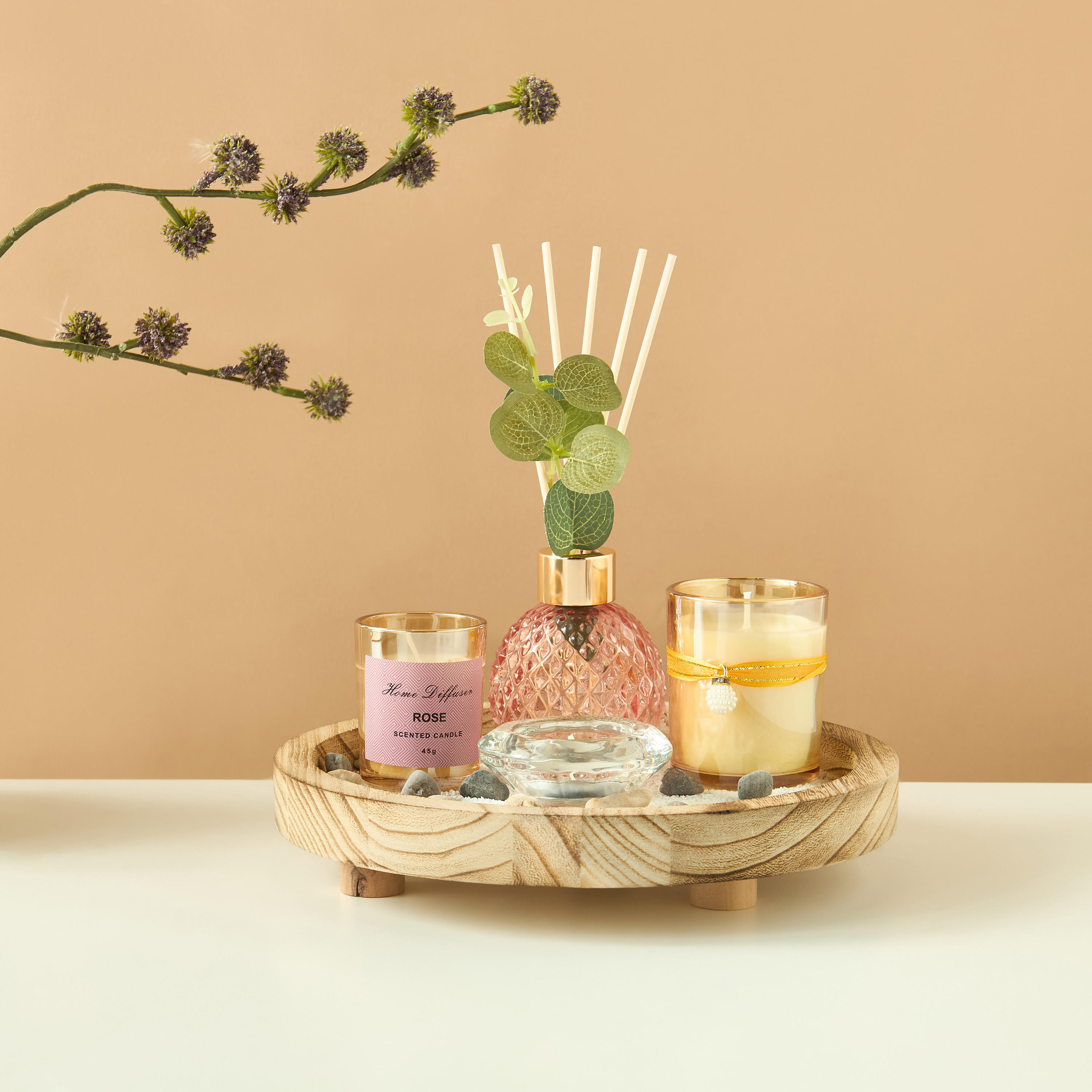 Gazal Vanilla Fragrance Tray Gift Set-household-homefragrance-fragrancegiftset-image-1