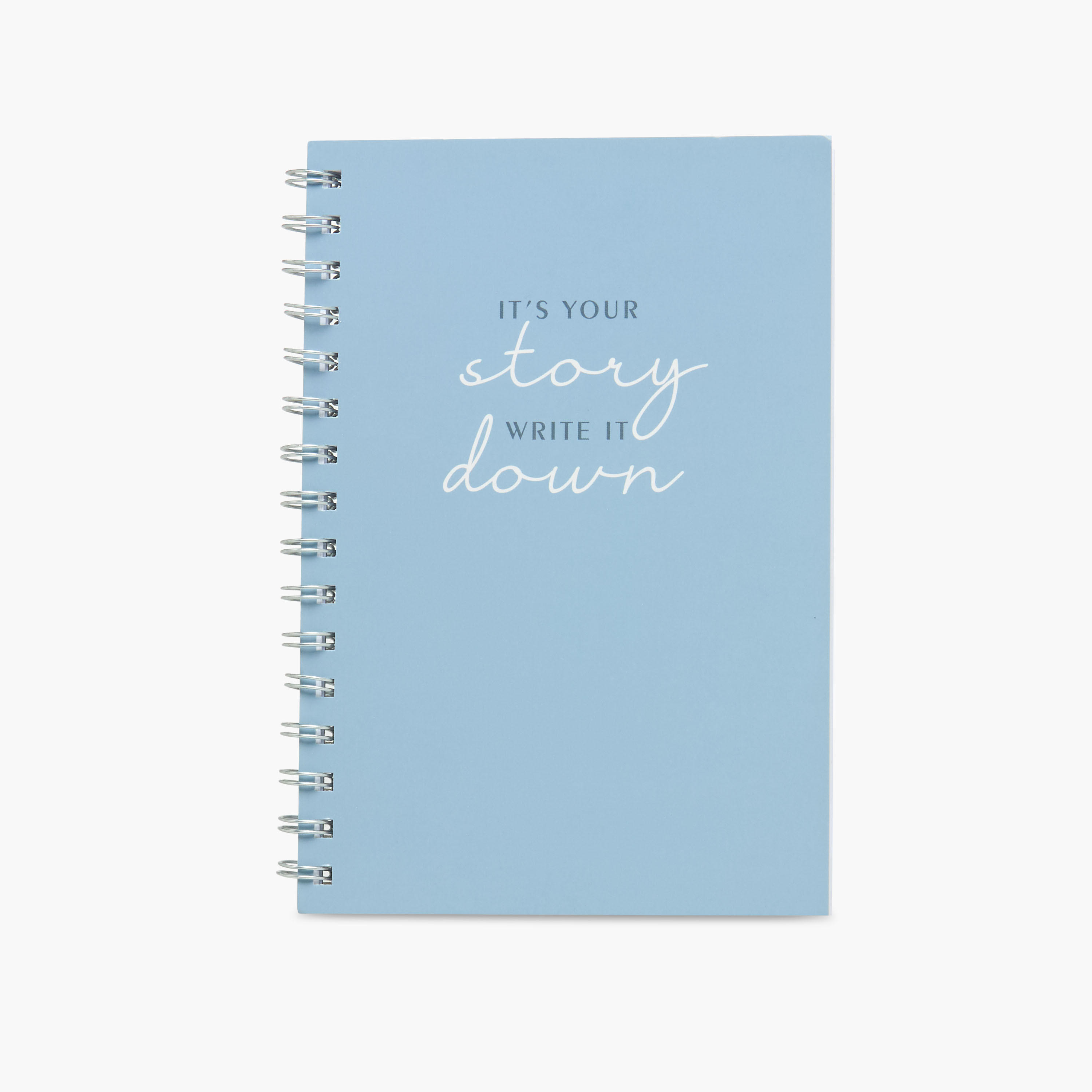 Slogan Print A5 Spiral Notebook-school-stationery-notebooks-image-1