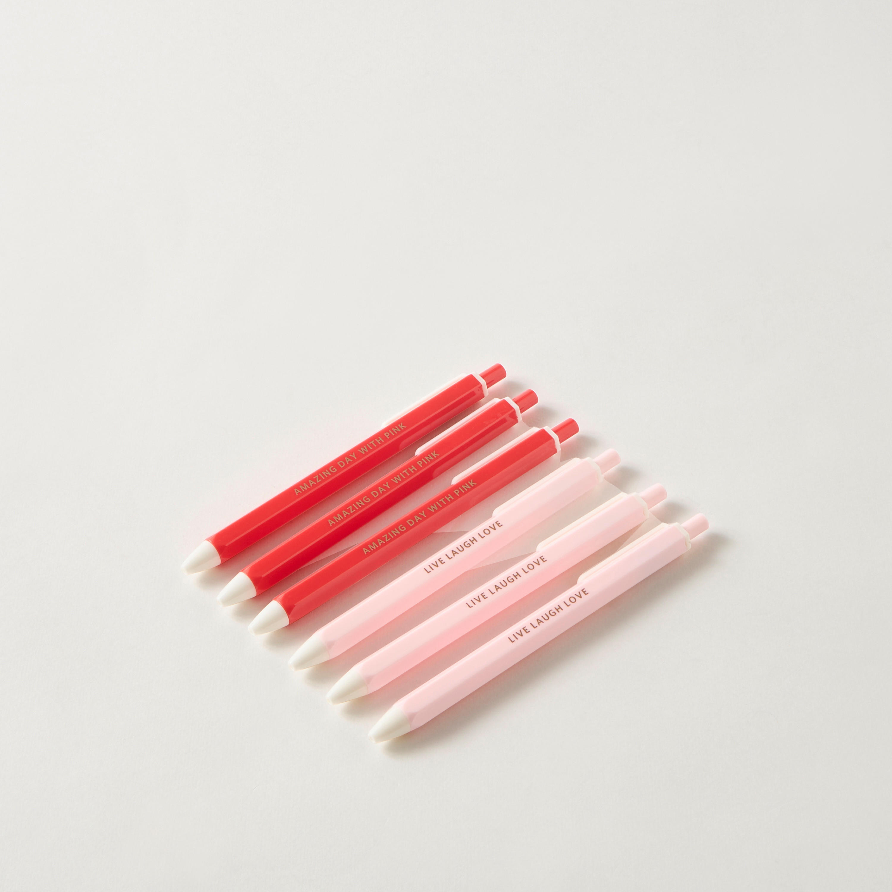 Slogan Print Ball Pen - Set of 6-school-stationery-pensandpencils-image-1