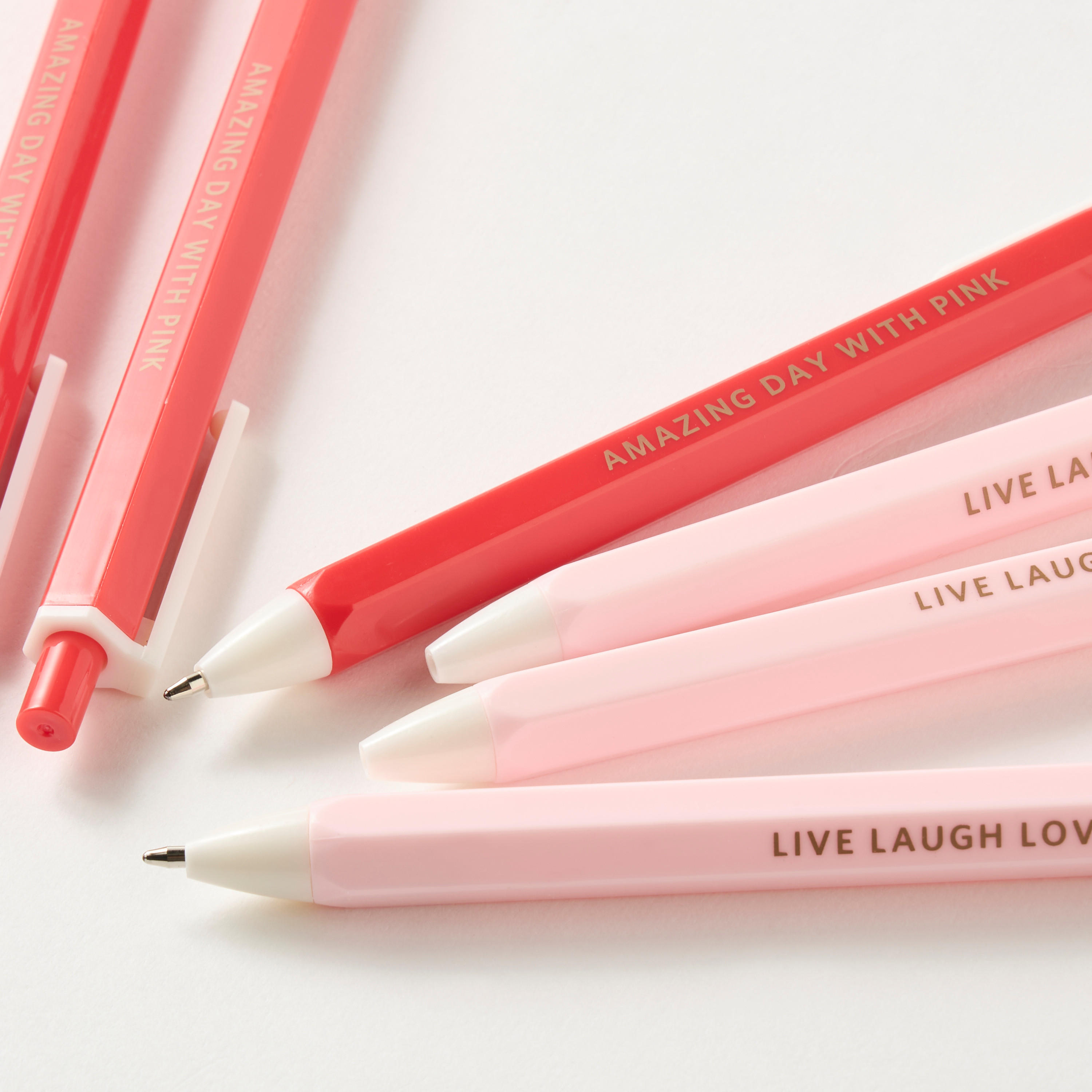 Slogan Print Ball Pen - Set of 6-school-stationery-pensandpencils-image-3