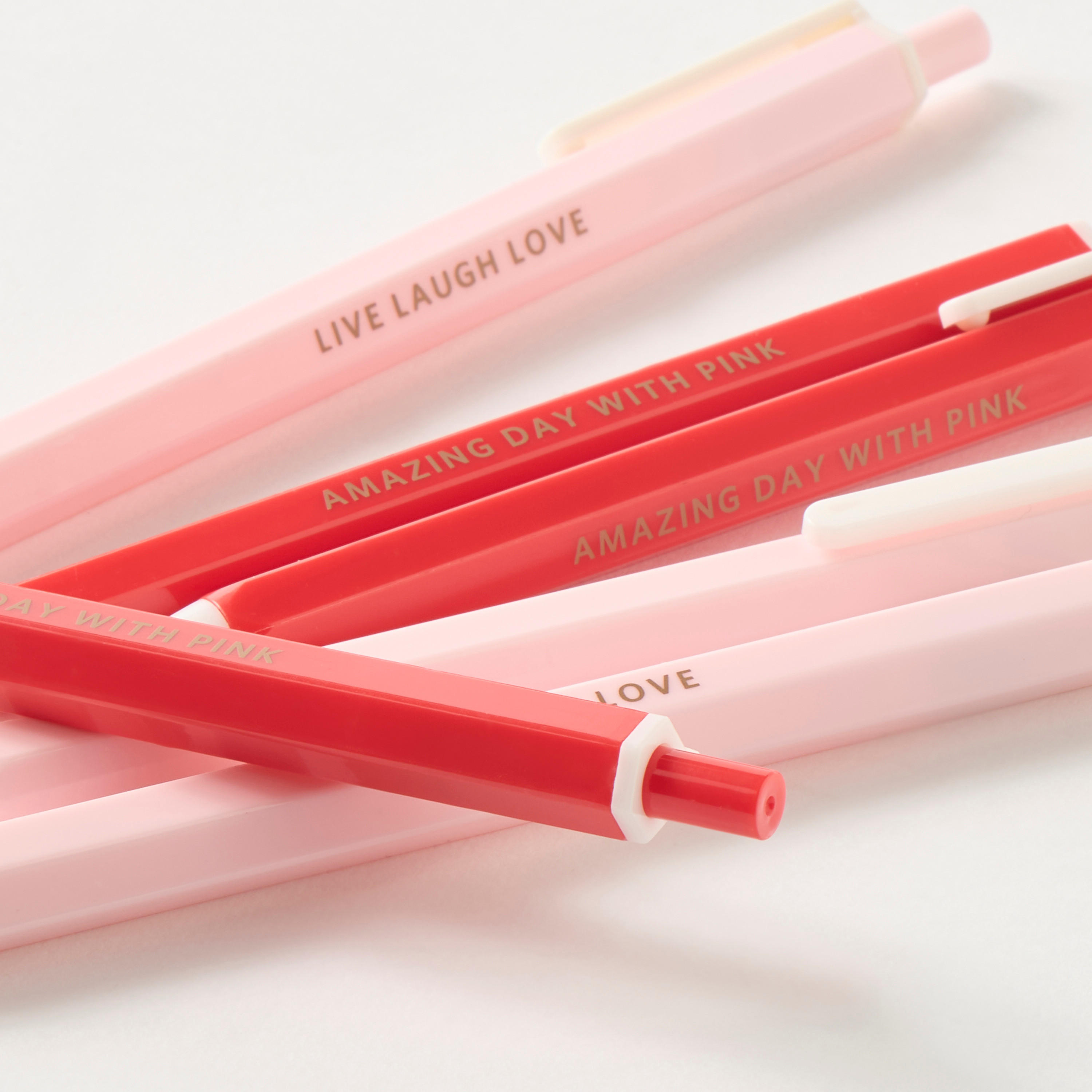 قلم حبر جاف بطبعات شعار- طقم من 6 قطع-school-stationery-pensandpencils-image-4