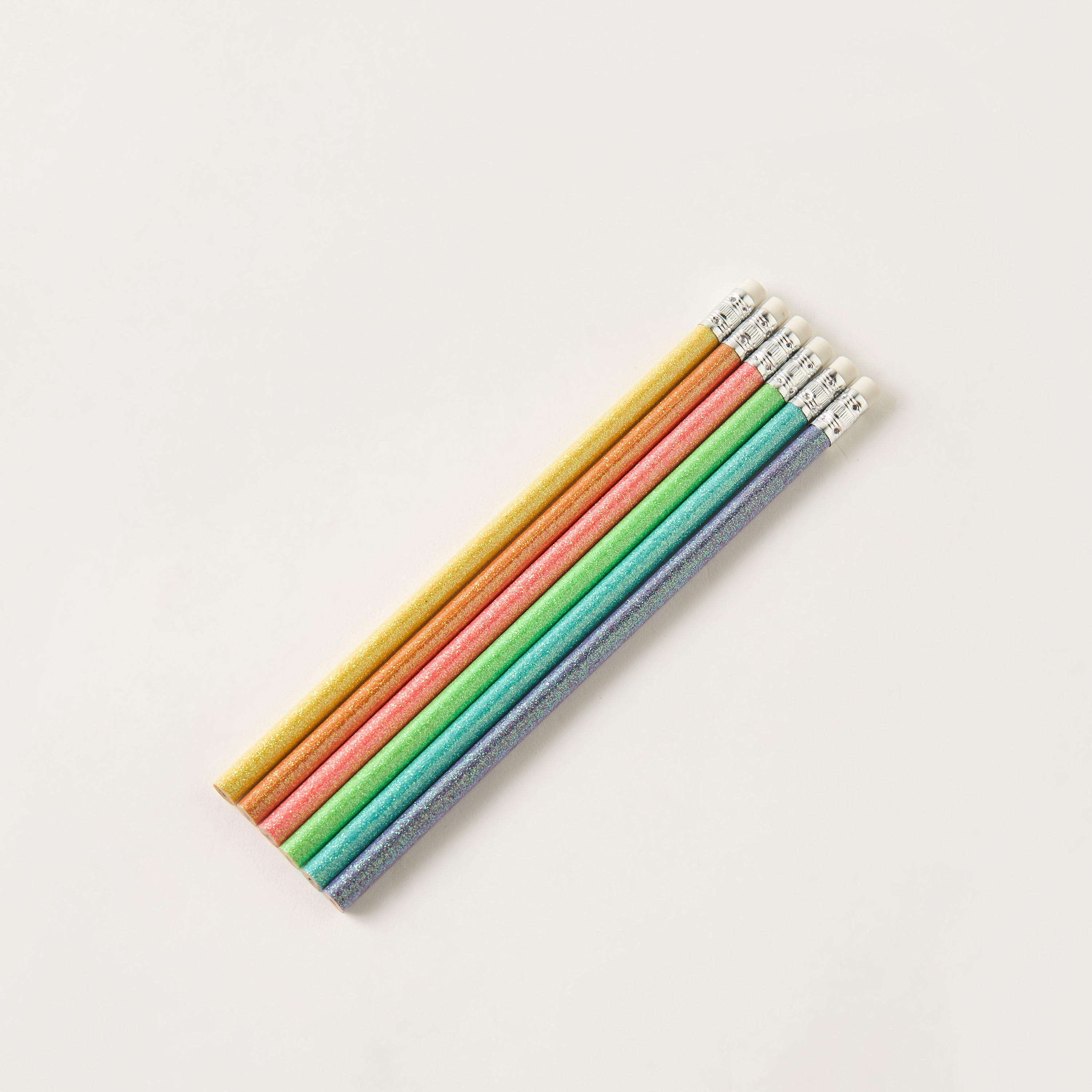 Glitter Print Wooden Pencil - Set of 6-school-stationery-pensandpencils-image-2