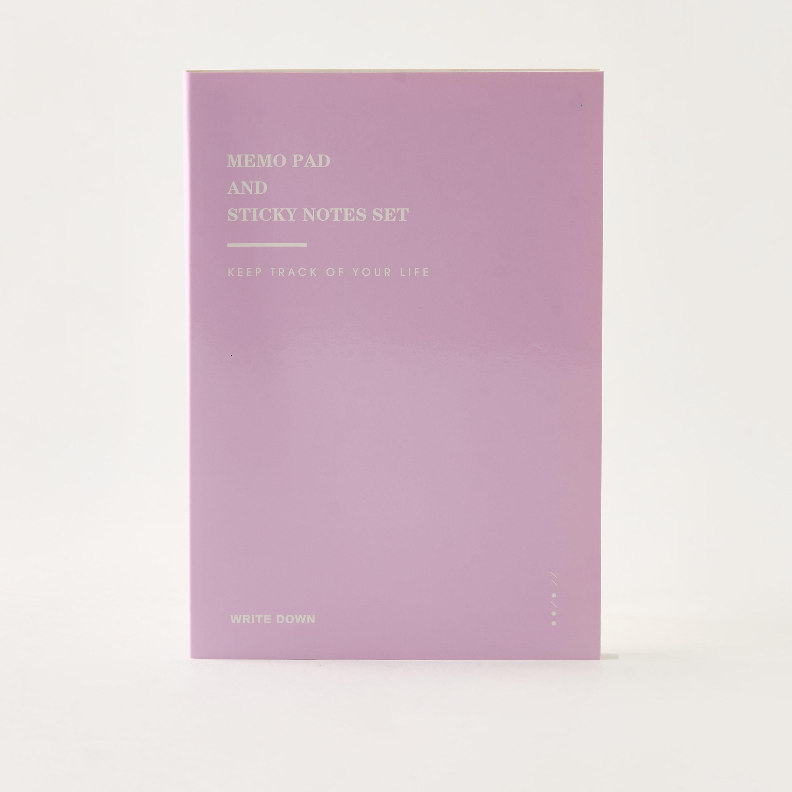 Slogan Print 8-Piece Memo Pad and Sticky Notes Set-school-stationery-sets-image-1