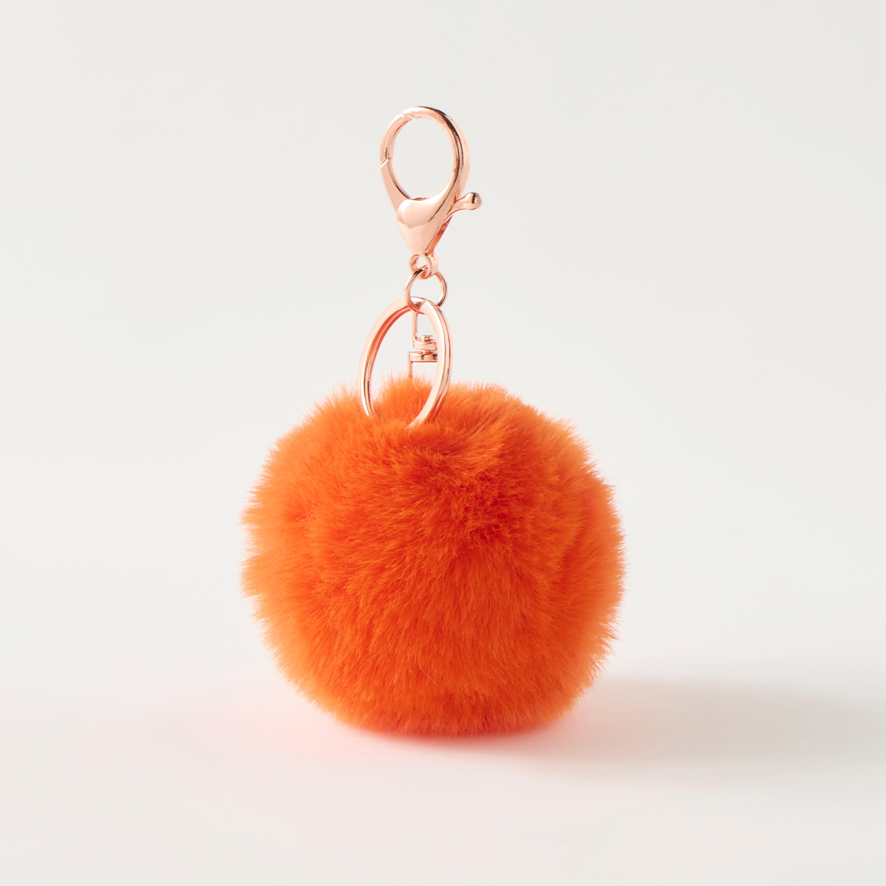 Pom-Pom Charm Keychain with Hook-girls-accessories-keyringsandbagcharms-image-1