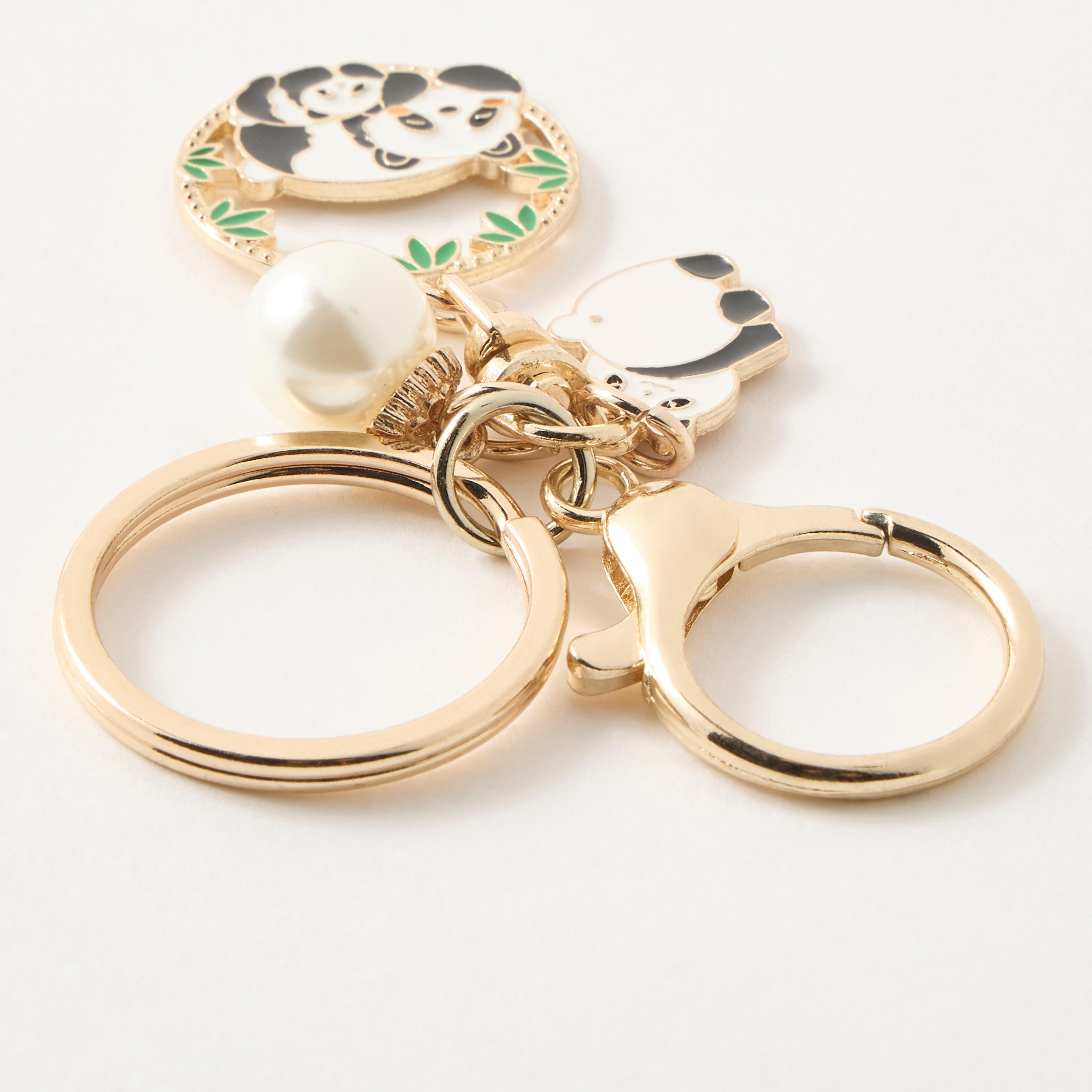 Panda Charm Keychain with Hook-girls-accessories-keyringsandbagcharms-image-3