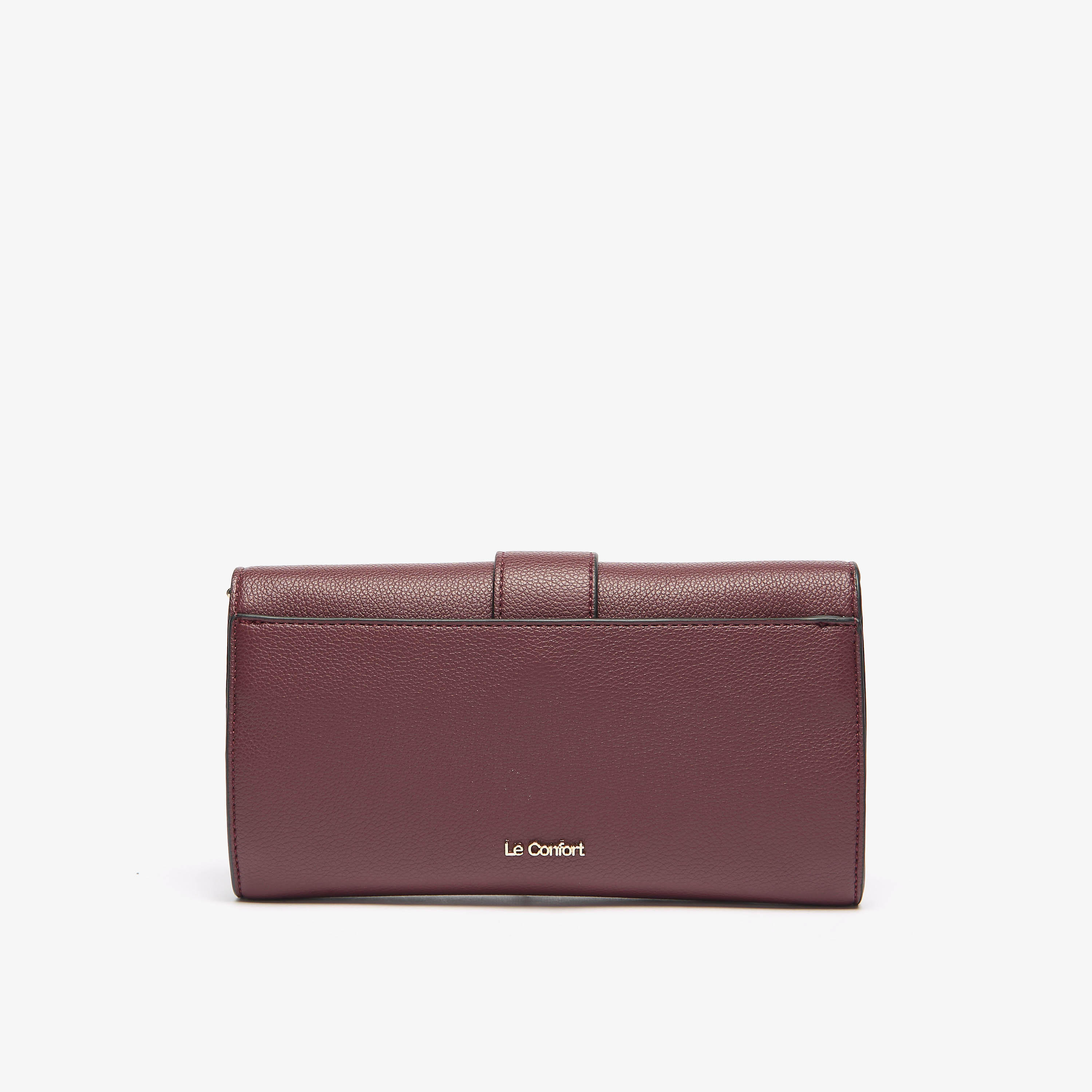شنطة كروس بودي سادة بحزام سلسلة وزر إغلاق من لو كونفورت-women-bagsandwallets-handbags-image-3