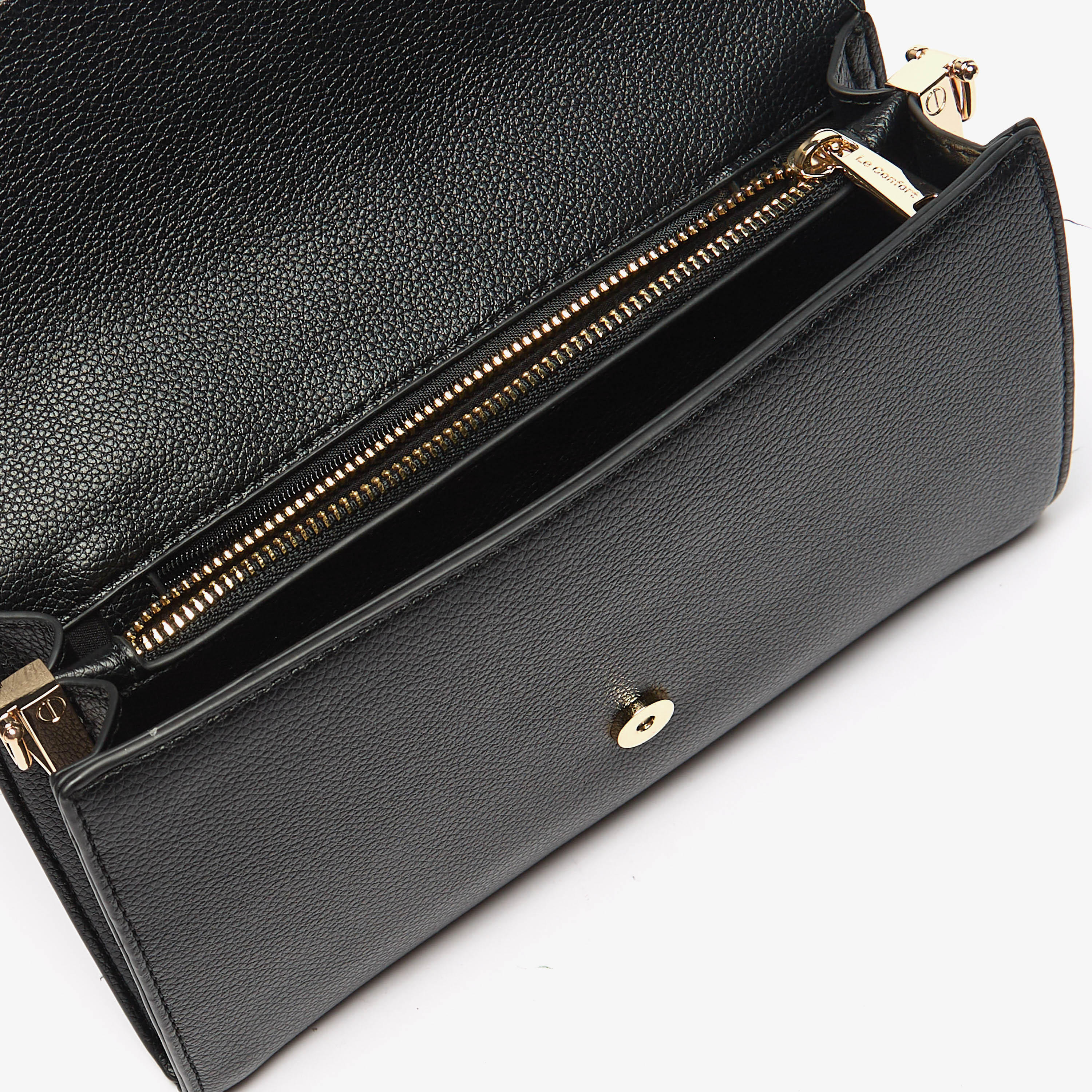 Le Confort Solid Crossbody Bag with Button Closure and Chain Strap-women-bagsandwallets-handbags-image-5