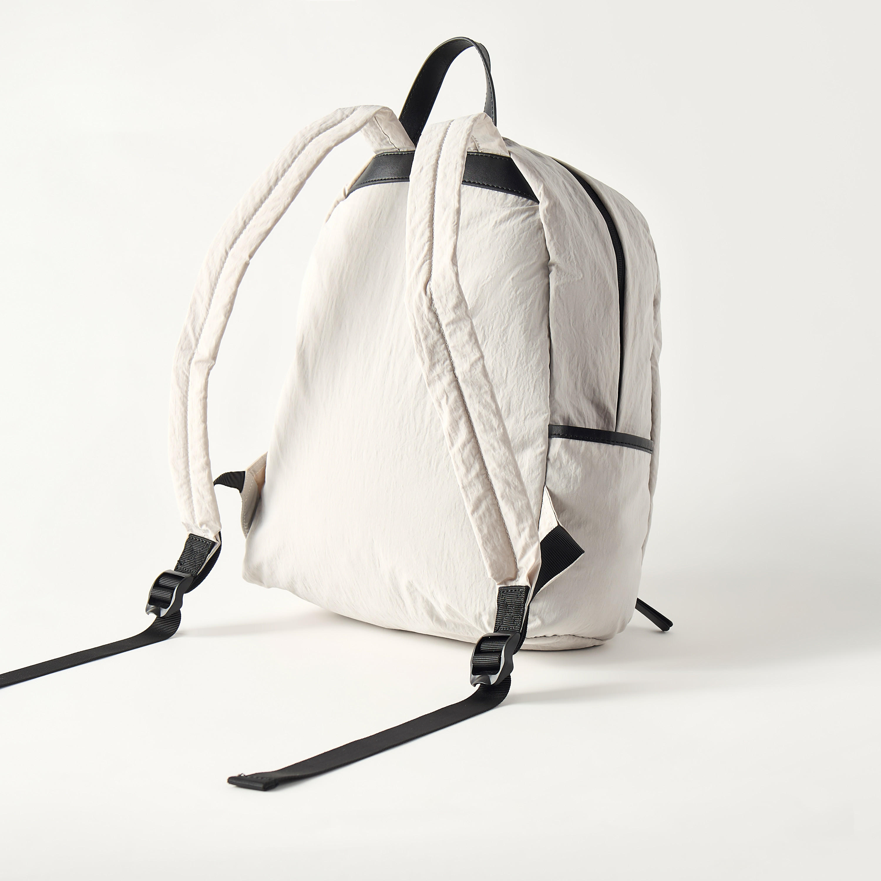 Bagco Solid Backpack with Adjustable Straps and Zip Closure - 30x10x38 cms-women-bagsandwallets-backpacks-image-3