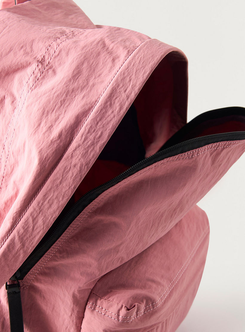 شنطة ظهر سادة بسحّاب إغلاق وحمّالات قابلة للتعديل من باجكو - 38x13x40 سم-women-bagsandwallets-backpacks-image-5