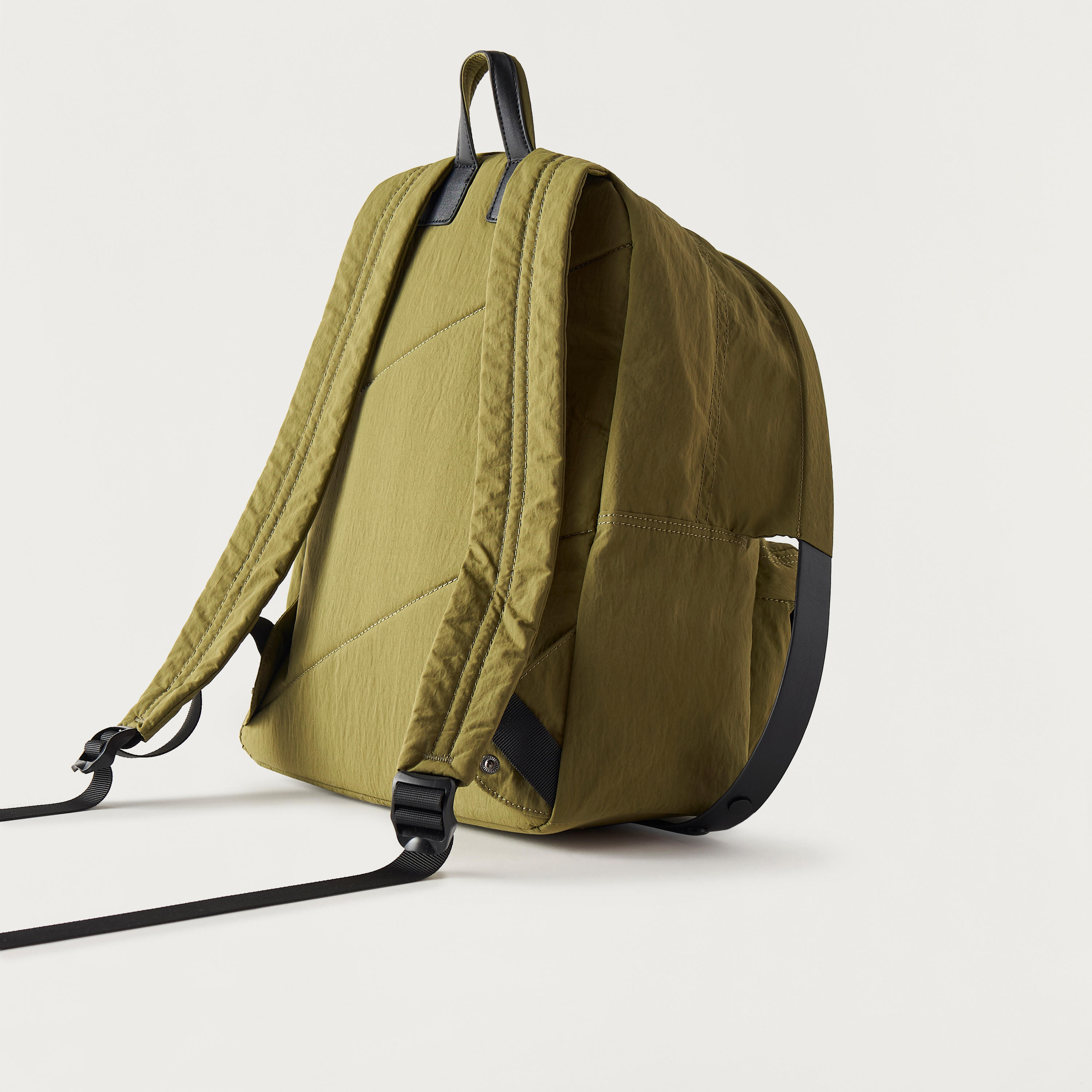 Bagco Solid Backpack with Adjustable Straps and Zip Closure - 38x13x40 cms-women-bagsandwallets-backpacks-image-3