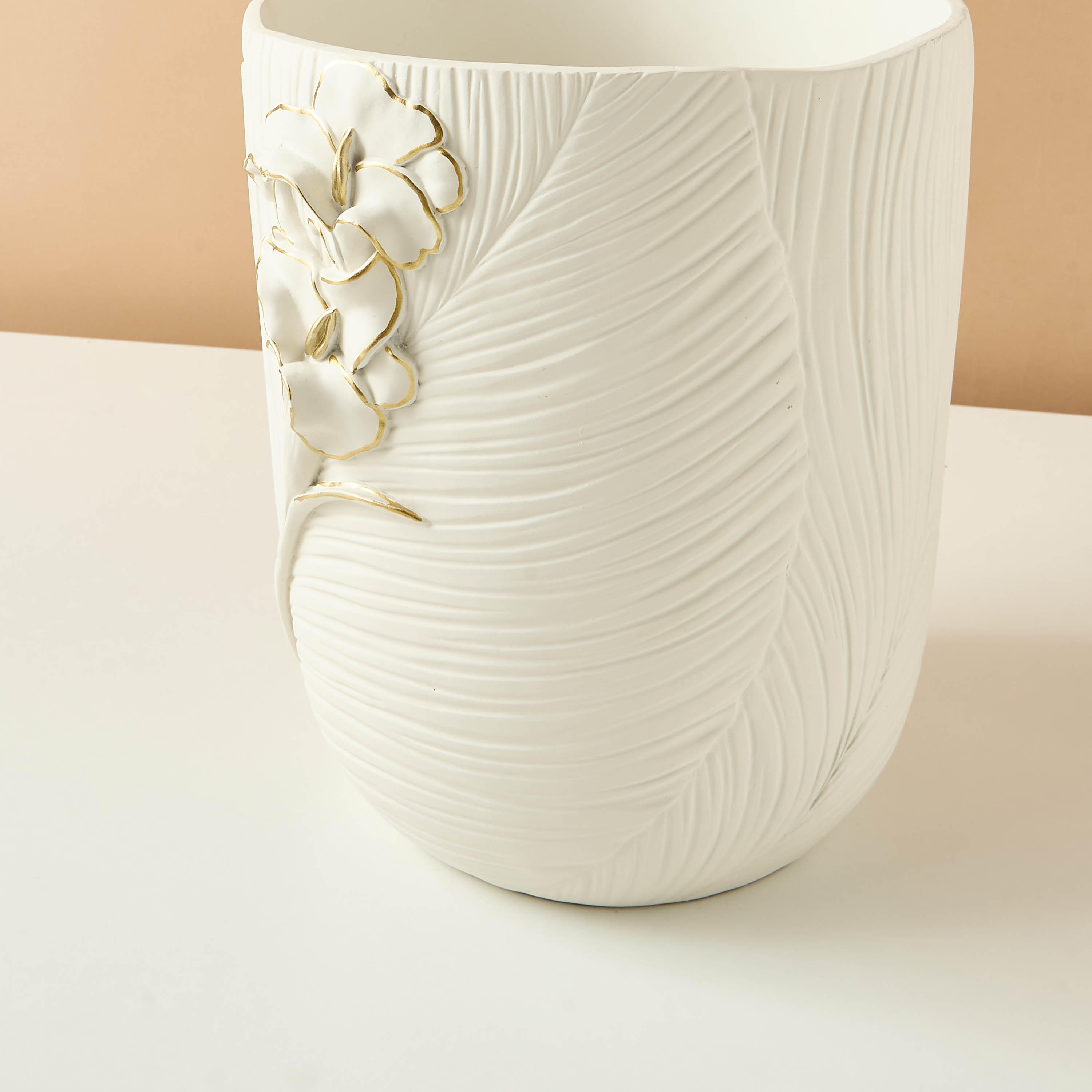 Floral Textured Waste Bin-household-bathandlaundry-wastebinsandaccessories-image-5