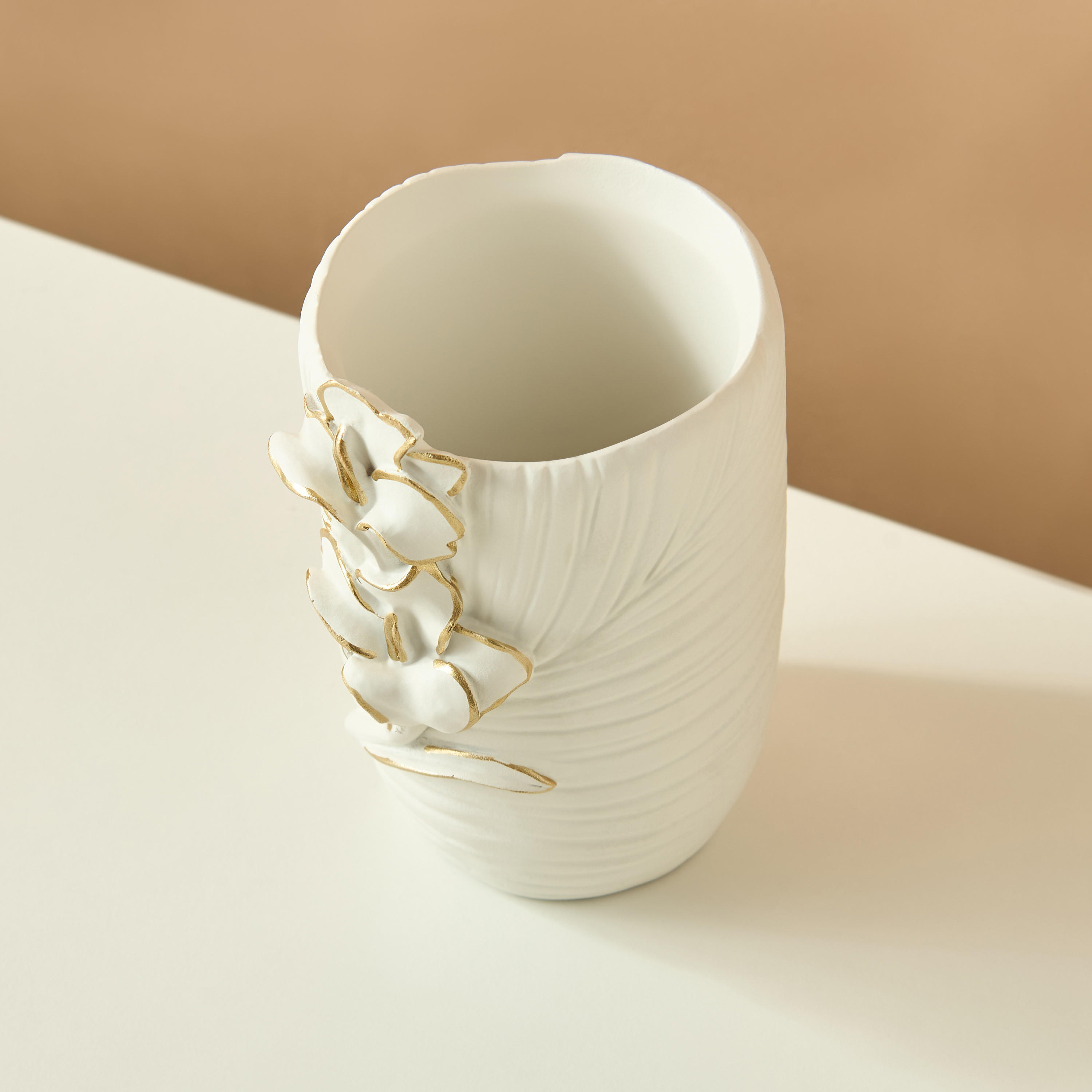 Floral Textured Tumbler-household-bathandlaundry-bathaccessories-toothbrushholdersandtumblers-image-3
