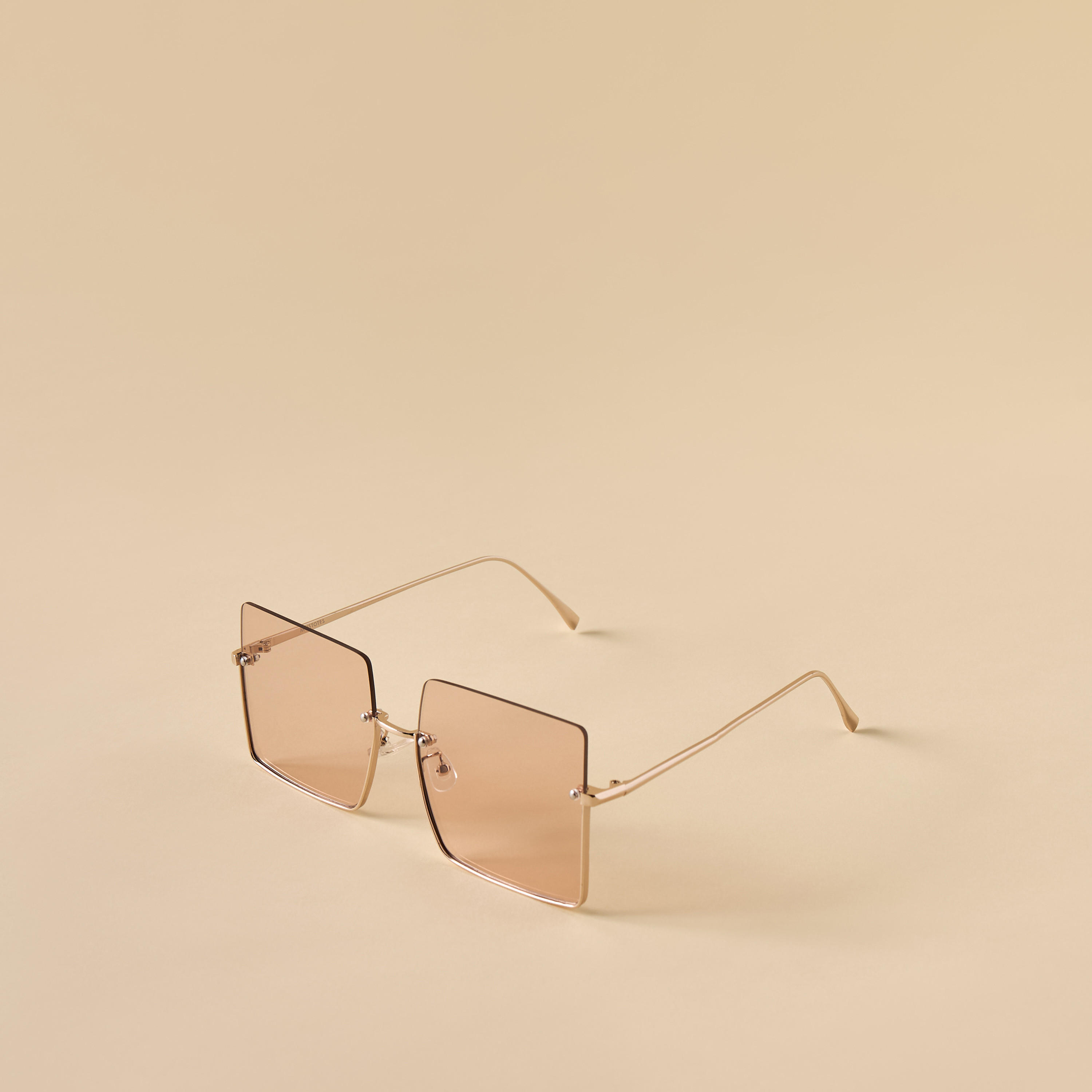 Tinted Lens Sunglasses with Nose Pads-women-sunglasses-image-1