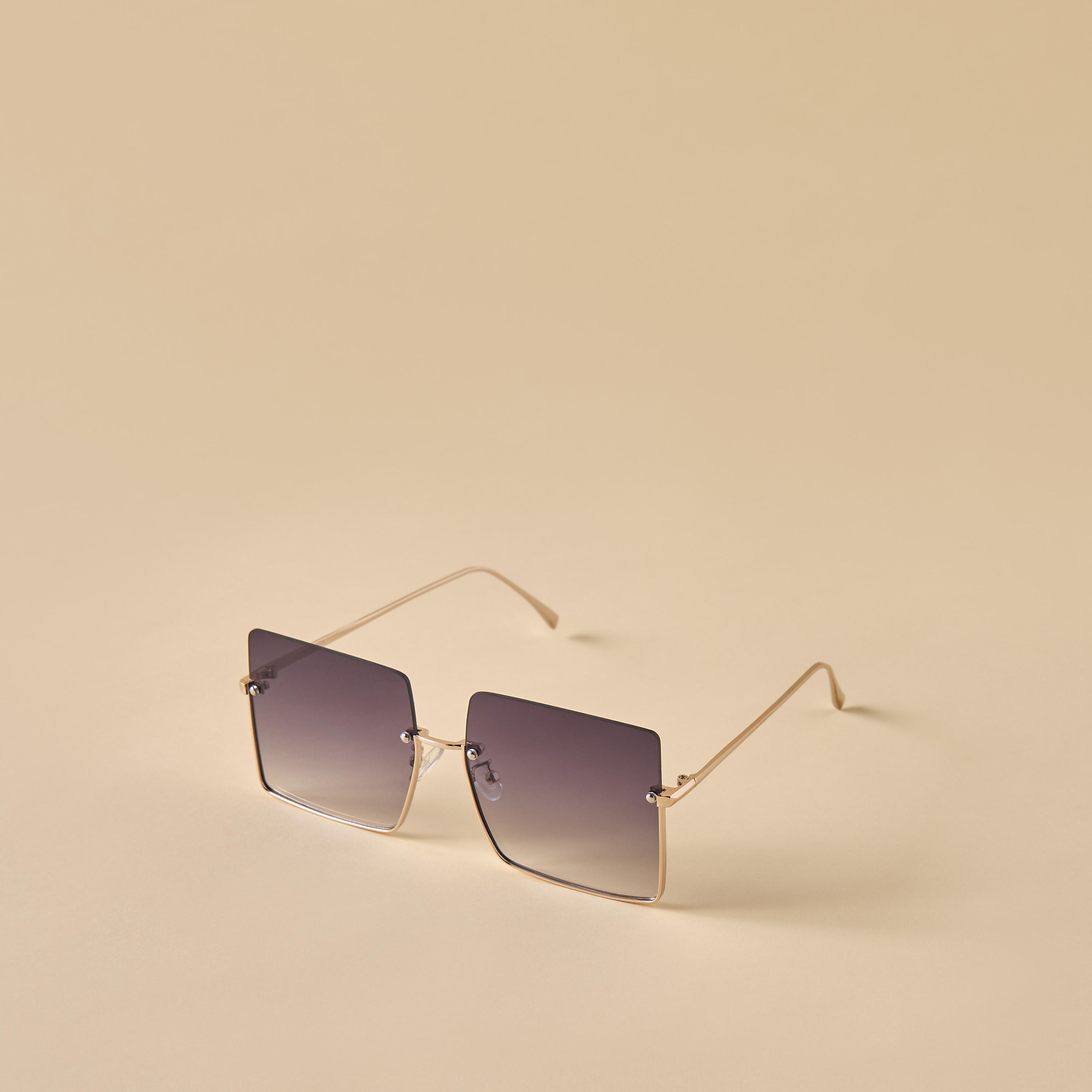 Tinted Lens Sunglasses with Nose Pads-women-sunglasses-image-1