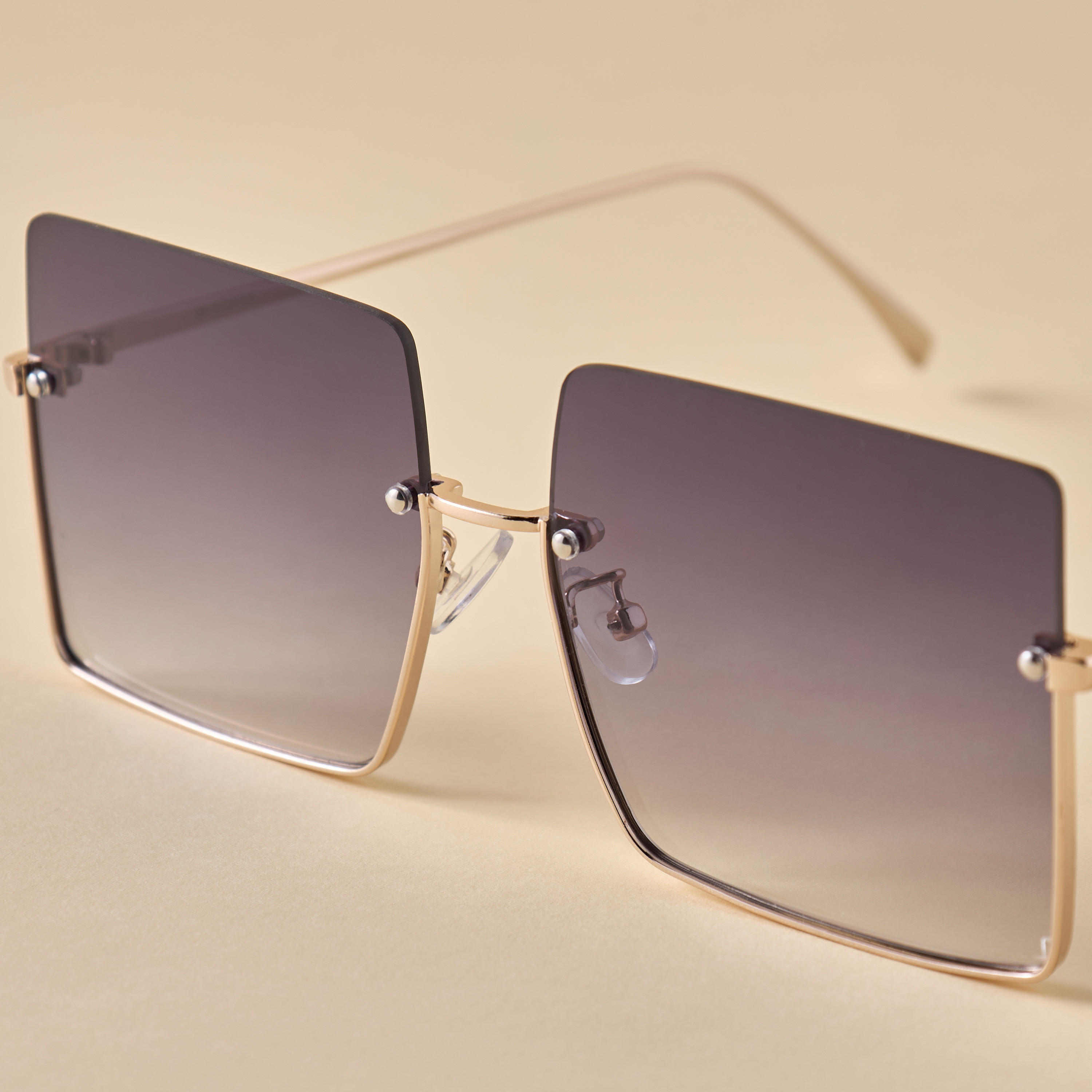 Tinted Lens Sunglasses with Nose Pads-women-sunglasses-image-2