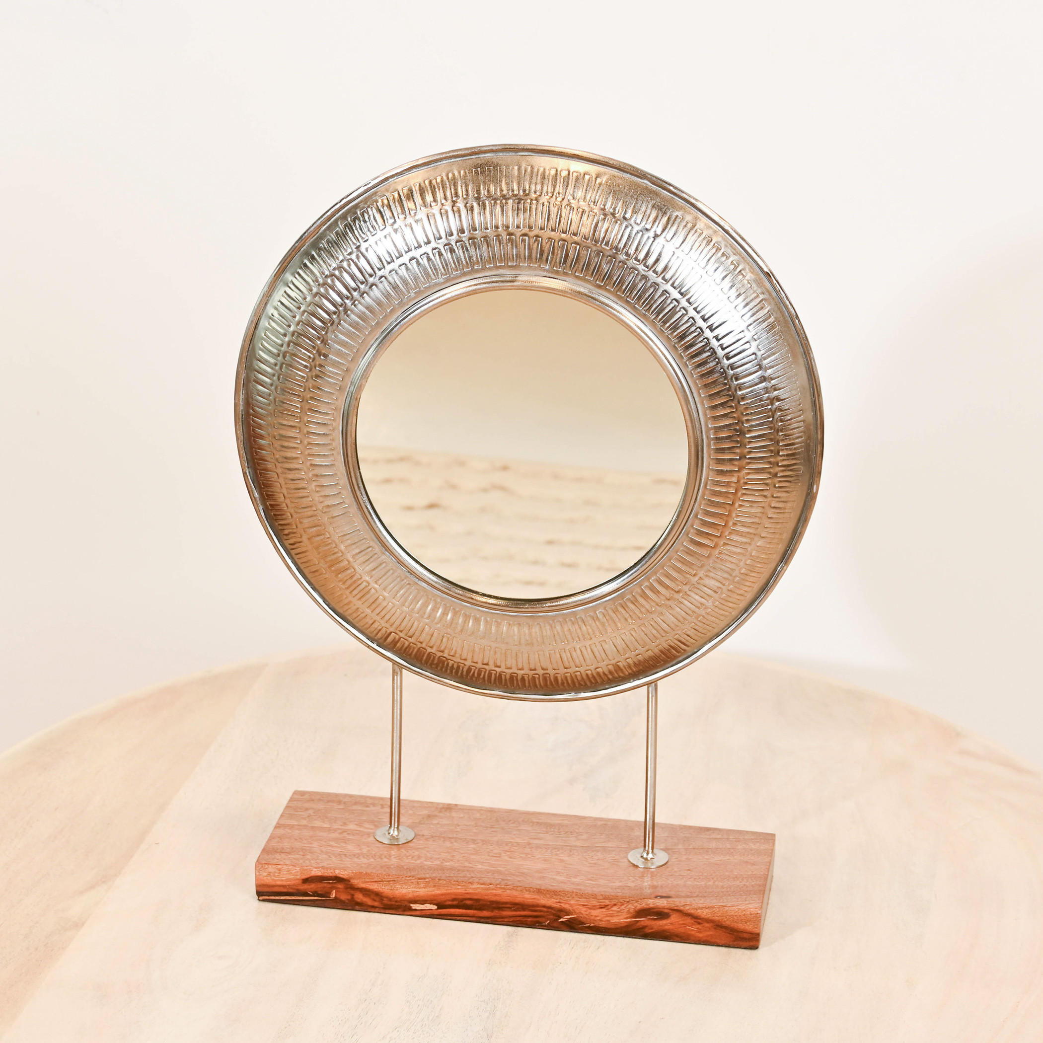 Home Carving Engraved Decorative Mirror - 35x48 cm-household-walldecorandmirrors-mirrors-wallmirrors-image-2